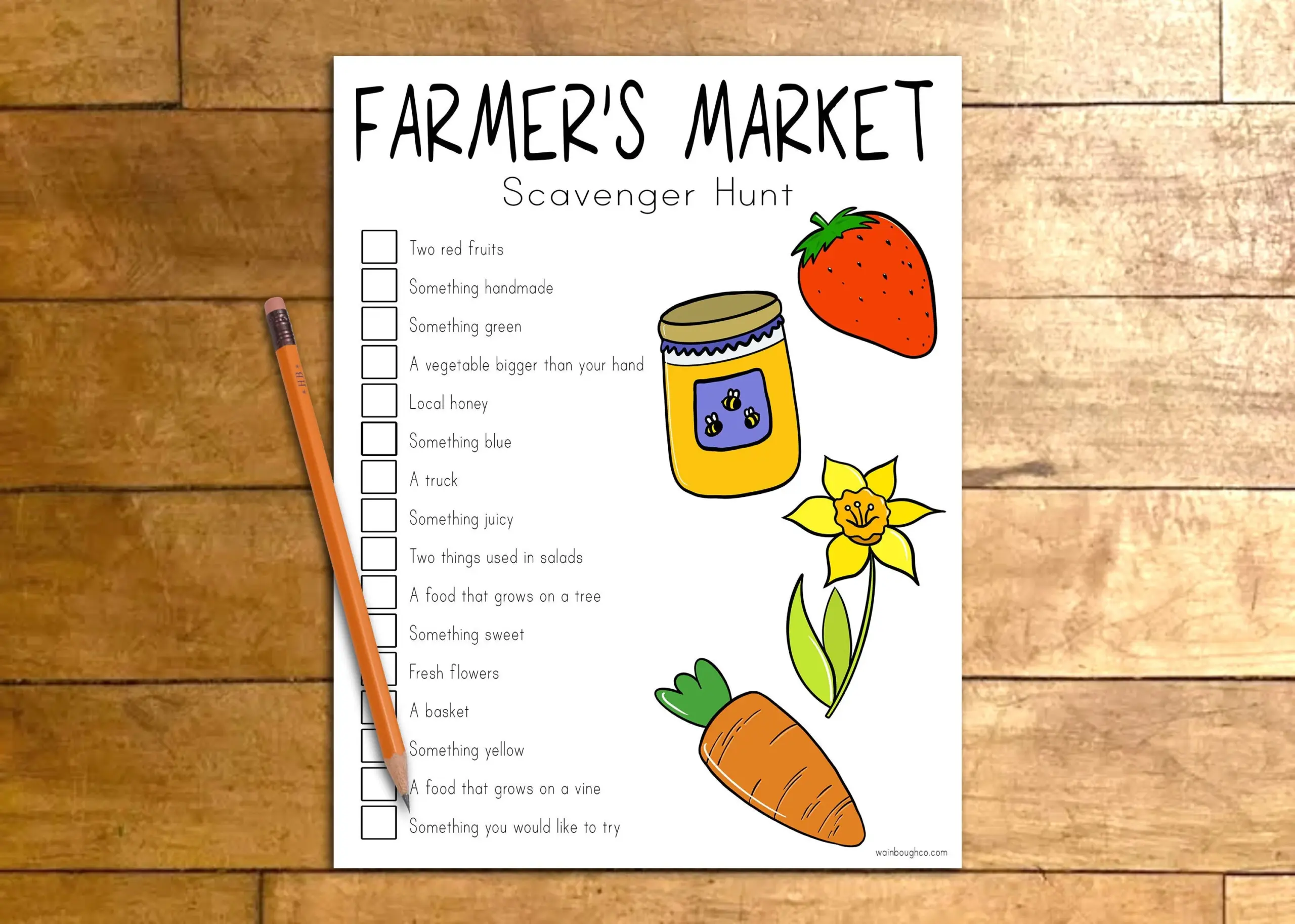 Farmer s Market Scavenger Hunt Printable Seek And Find Activity Preschool Game Busy Activity Educational Download Outdoor Game Etsy