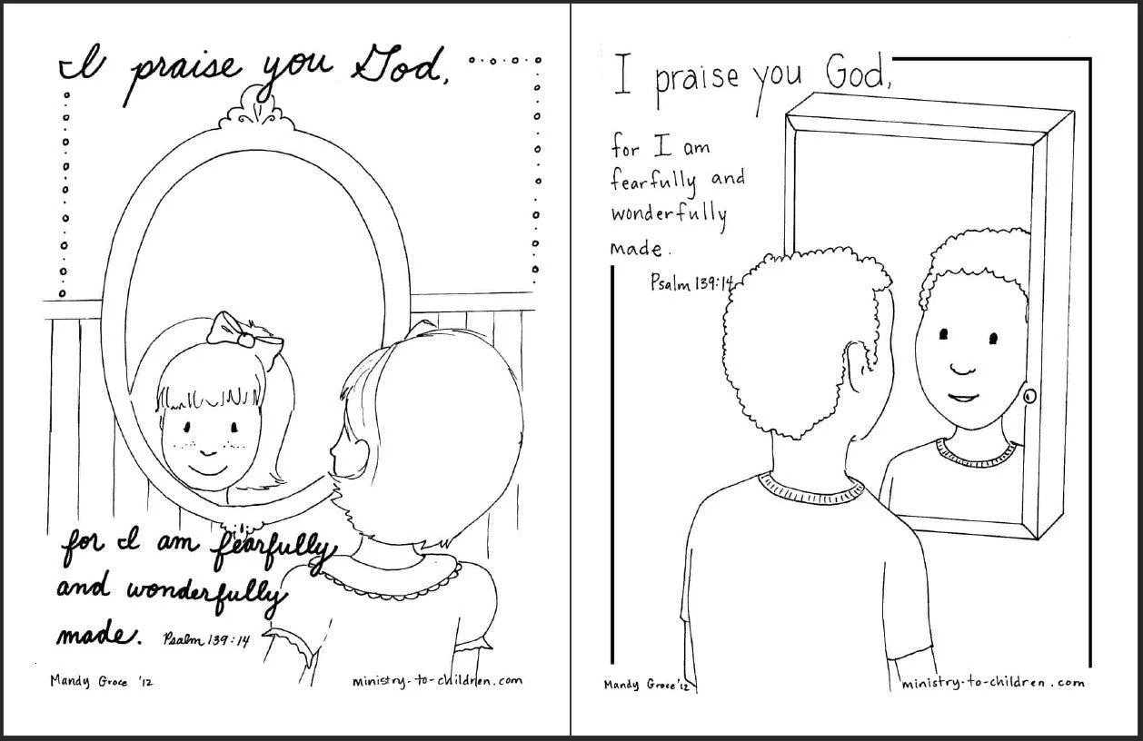 Fearfully Wonderfully Made Psalm 139 Printable Bible Lesson Sund Sunday School Store