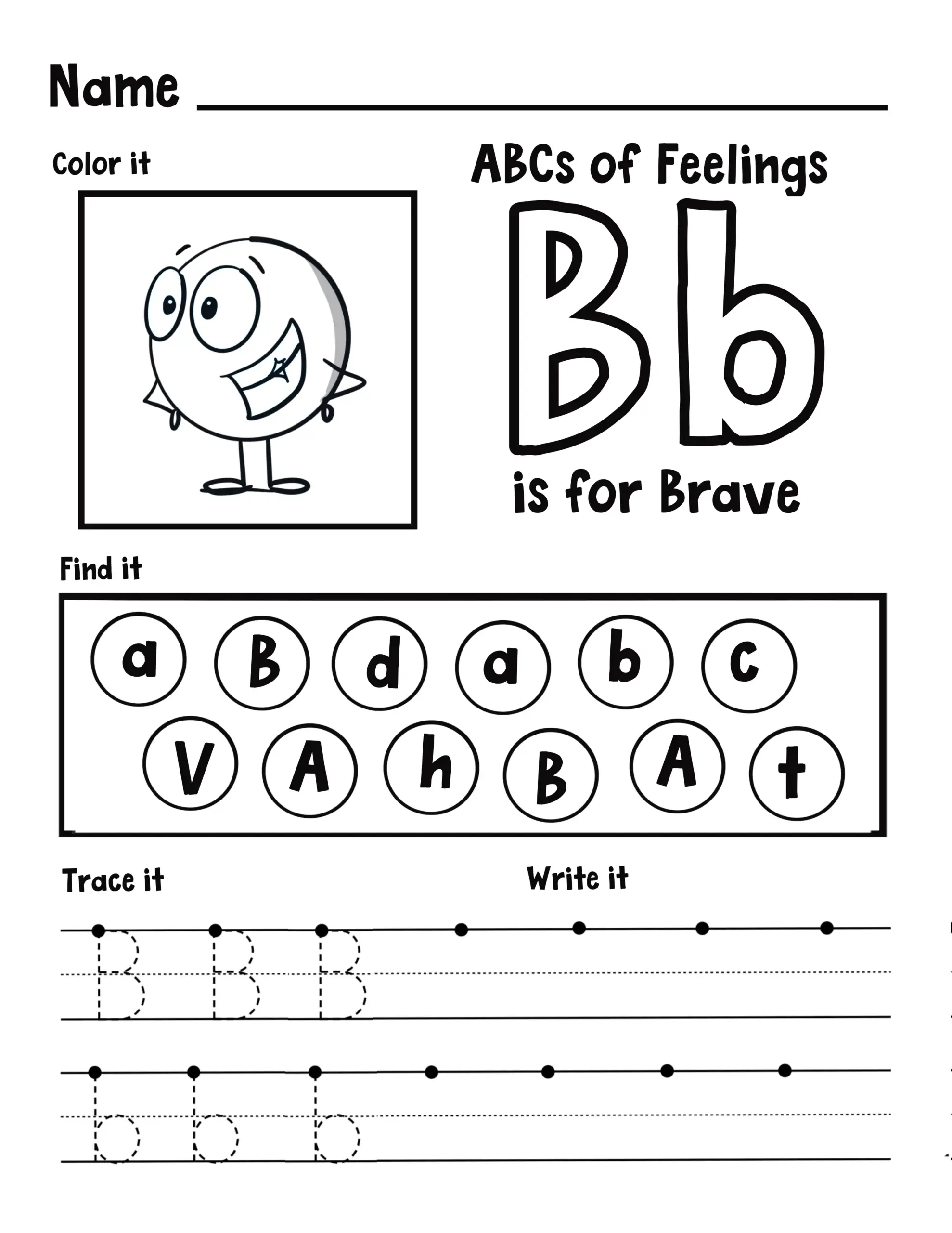Feeling Alphabet Worksheets Diane Alber