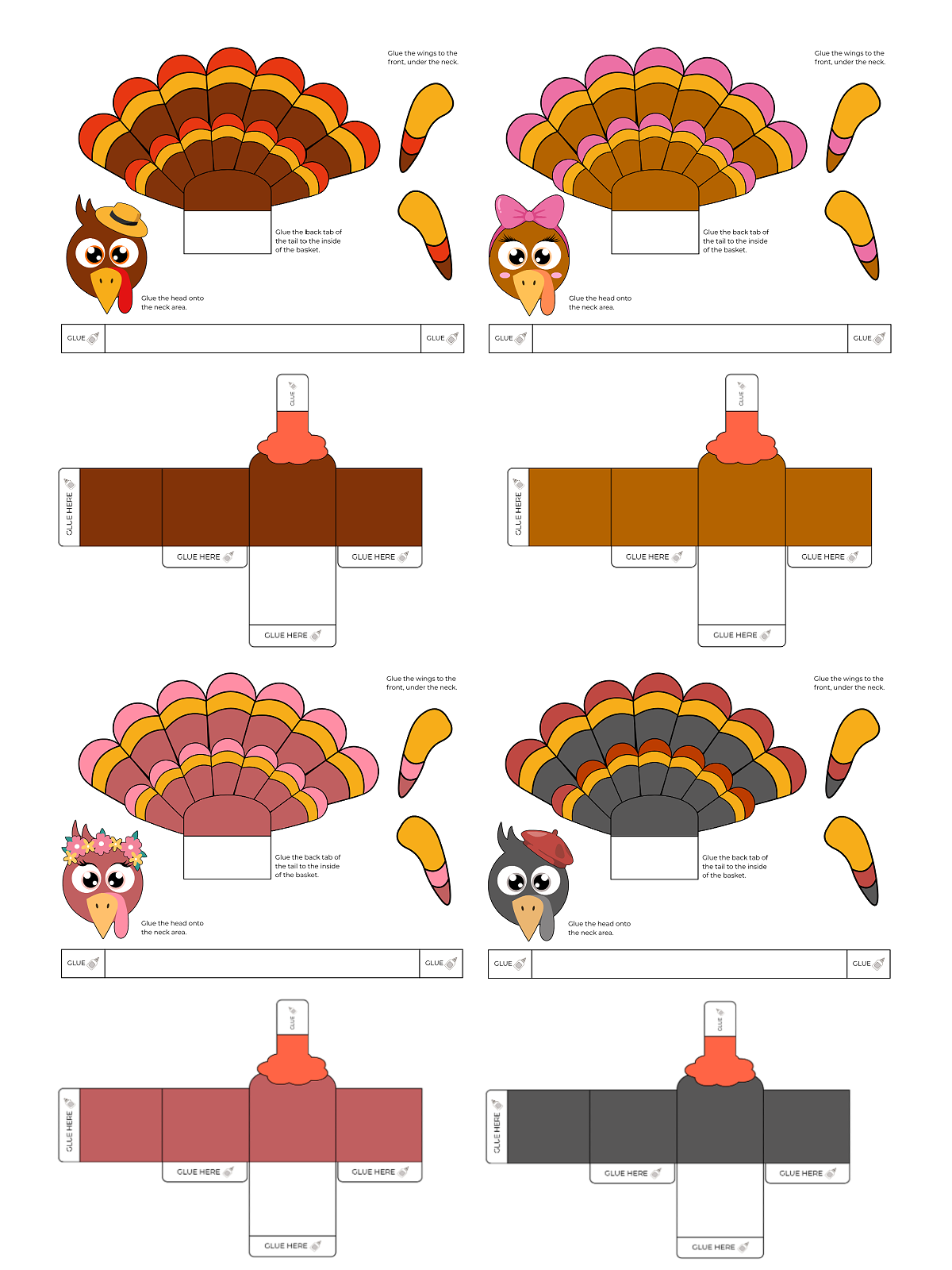 Festive Thanksgiving Table Decor You Can Print And Craft Kids Activities Blog