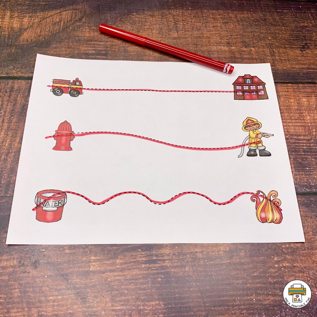 Fire Safety Preschool Activity Pack
