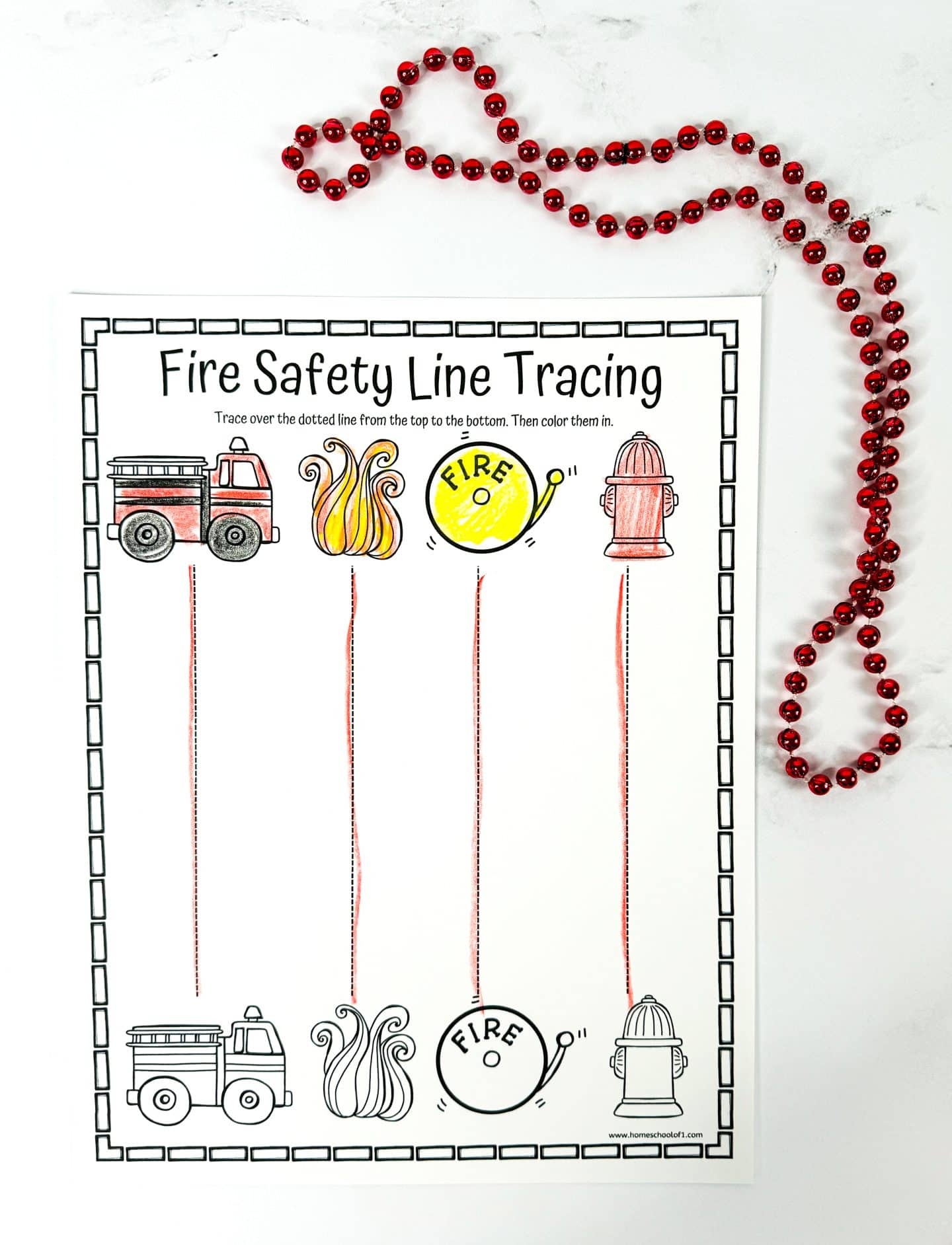 Fire Tracing Worksheets Free Fire Safety Printables Fire Tracing Worksheets Free Fire Safety Printables