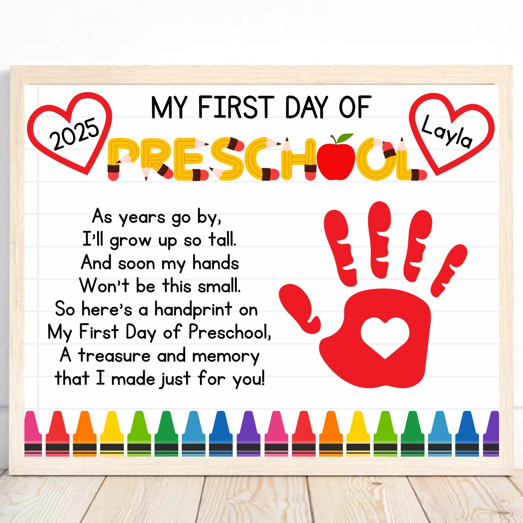 First Day Of Preschool Handprint Craft Poem First Day Kindergarten Preschool Prek Handprint Art Activity Kids Handprint 1st Day Of School Etsy First Day Of Preschool Handprint Craft Poem First Day Kindergarten Preschool Prek Handprint Art Activity Kids Handprint 1st Day Of School Etsy