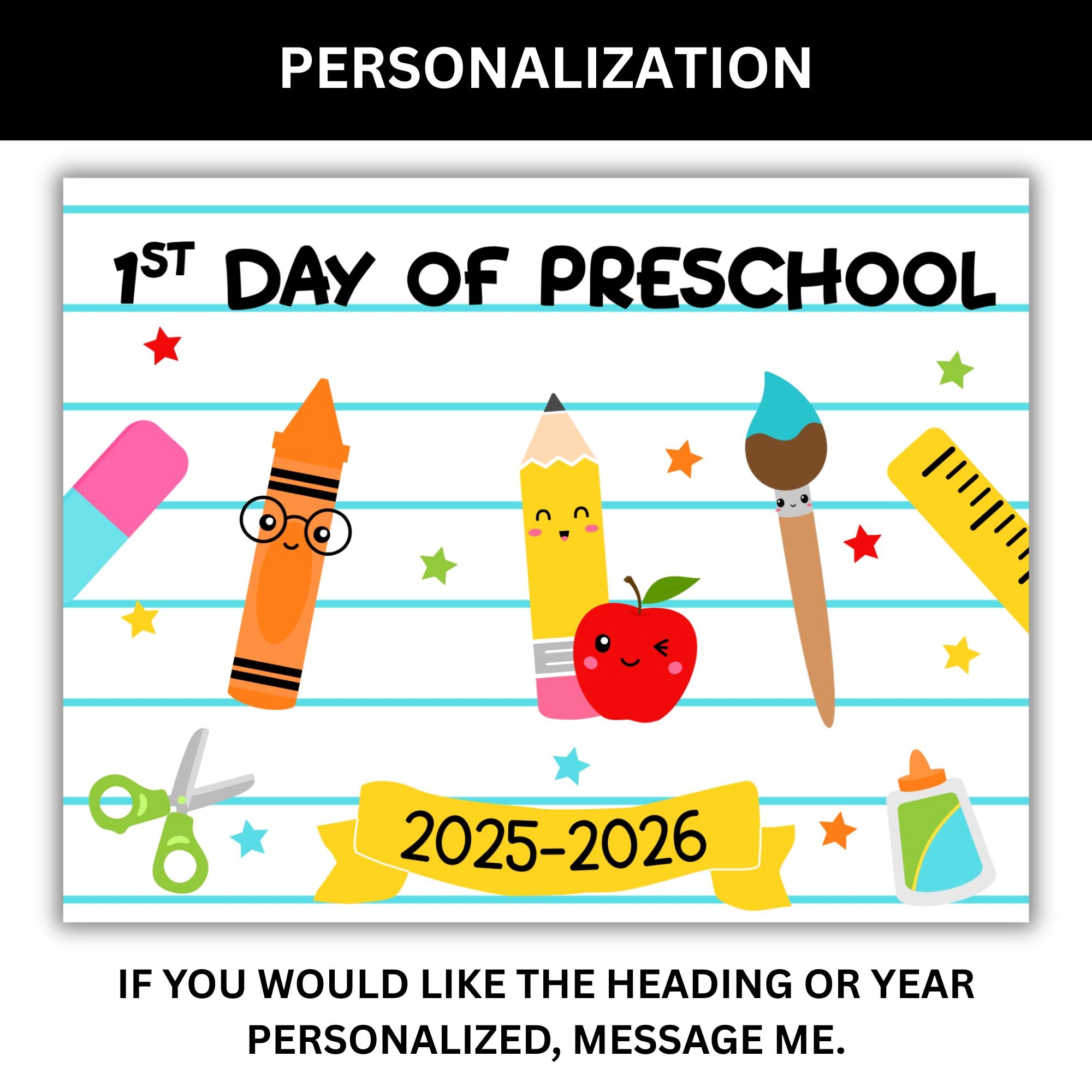 First Last Day Of Preschool Sign Photo Prop PDF Download 8x10 8 5x11 11x14 Etsy New Zealand First Last Day Of Preschool Sign Photo Prop PDF Download 8x10 8 5x11 11x14 Etsy New Zealand