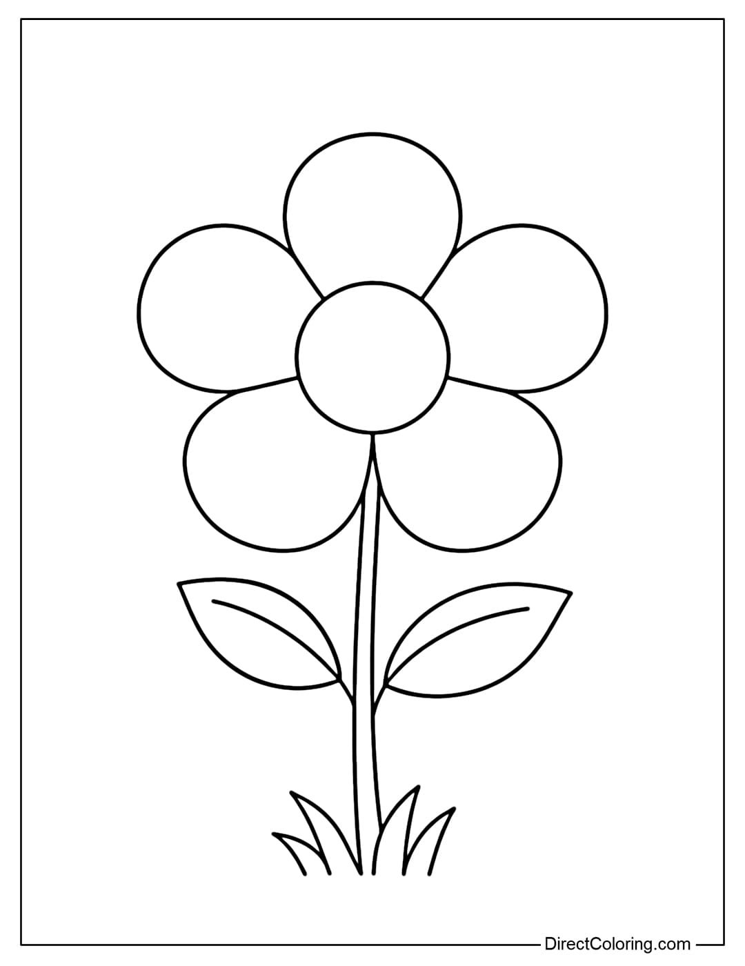 Flower Coloring Pages Free PDF To Download And Print