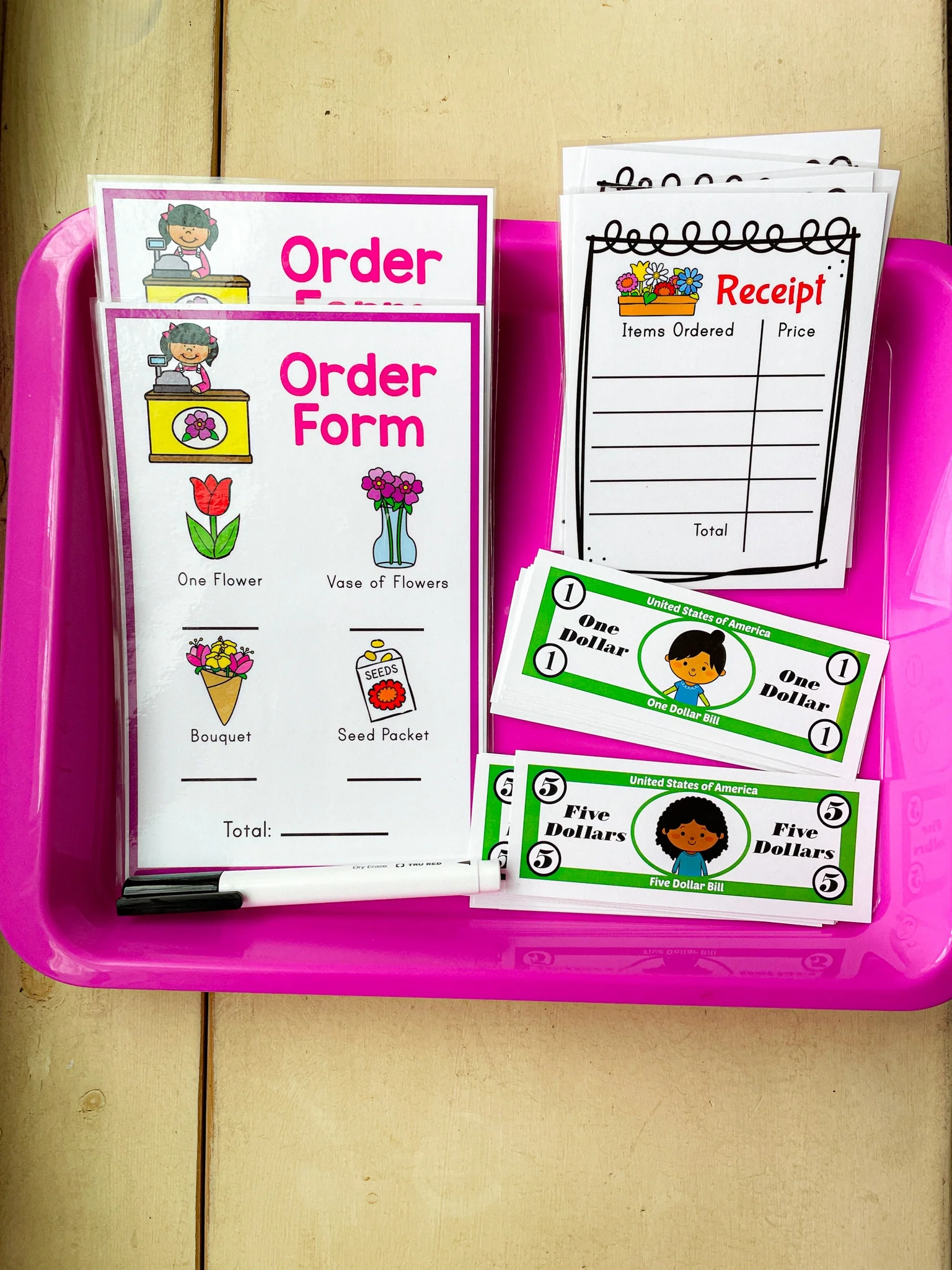 Flower Shop Pretend Play Printable PDF Confetti Crate