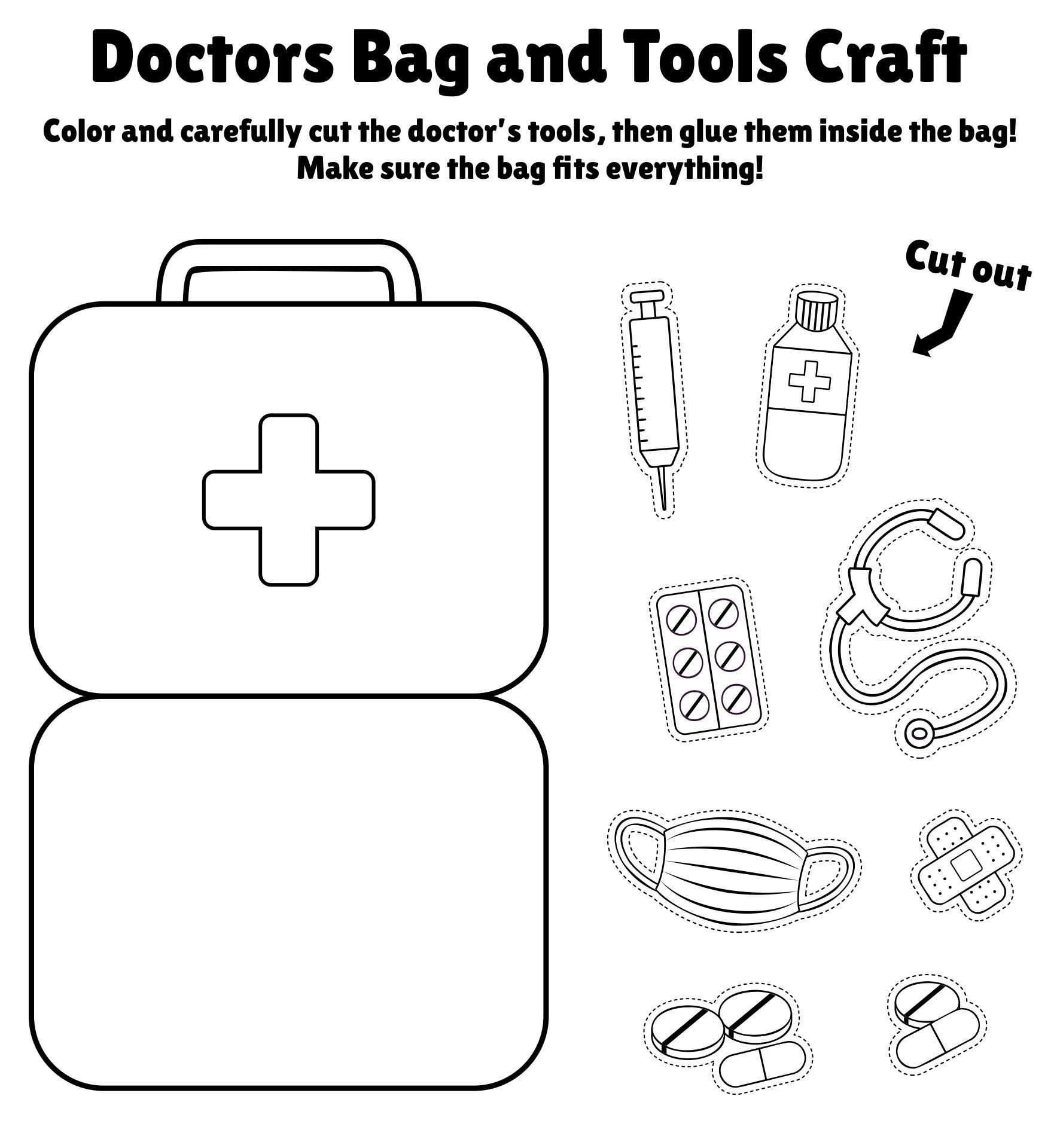 For Preschool Doctor Bag 13 Free PDF Printables Printablee