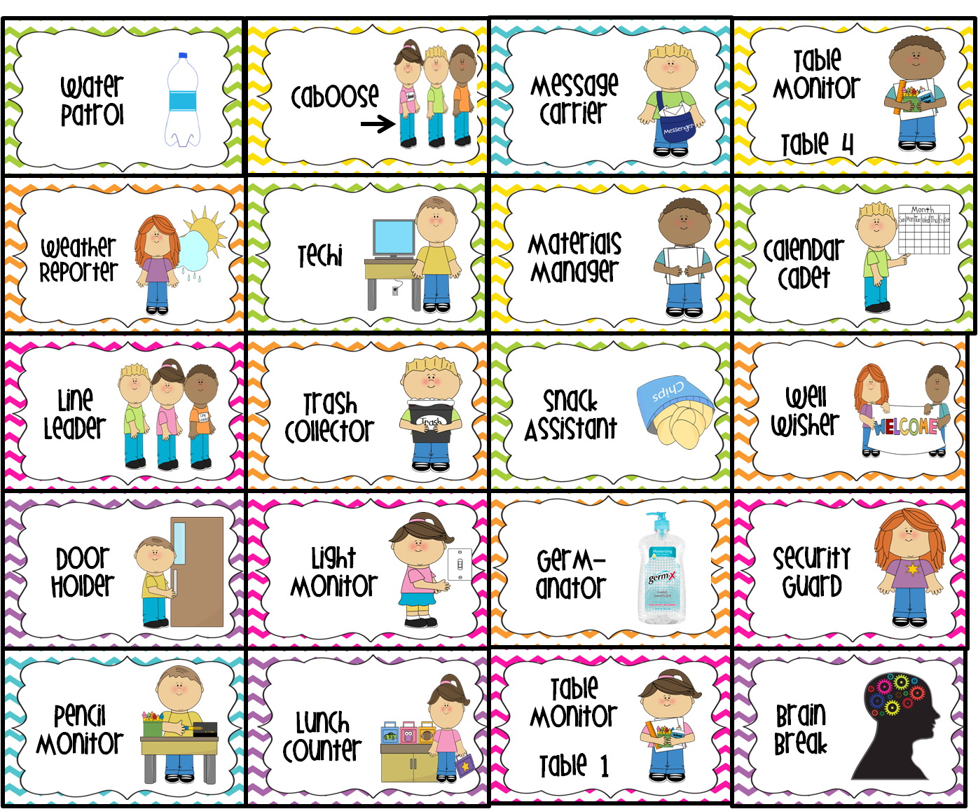 For The Love Of First Grade Student Jobs In The Classroom For The Love Of First Grade Student Jobs In The Classroom