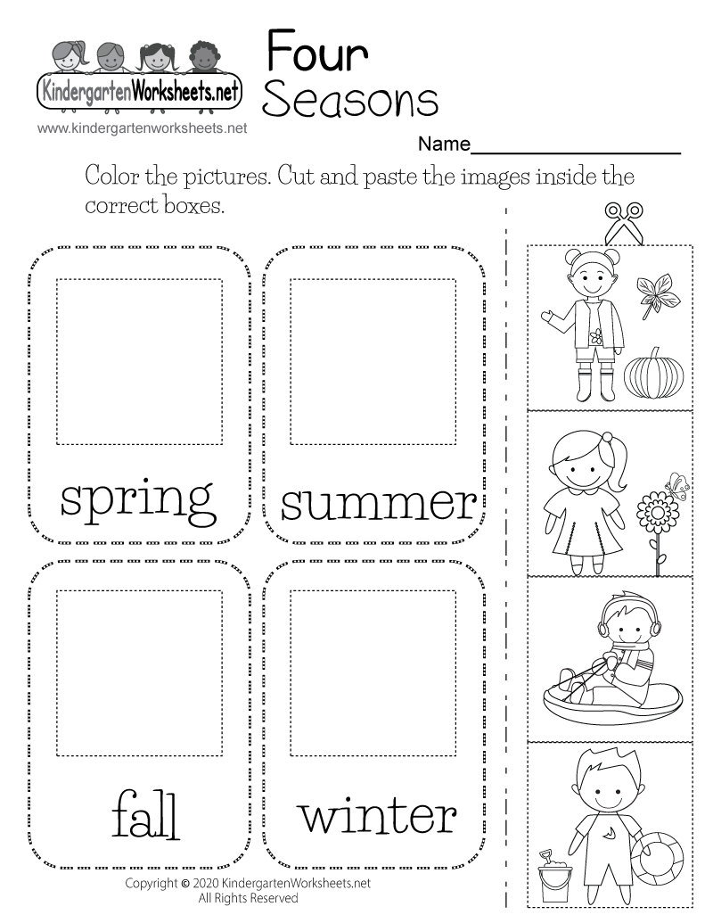 Four Seasons Worksheet Free Printable PDF Four Seasons Worksheet Free Printable PDF