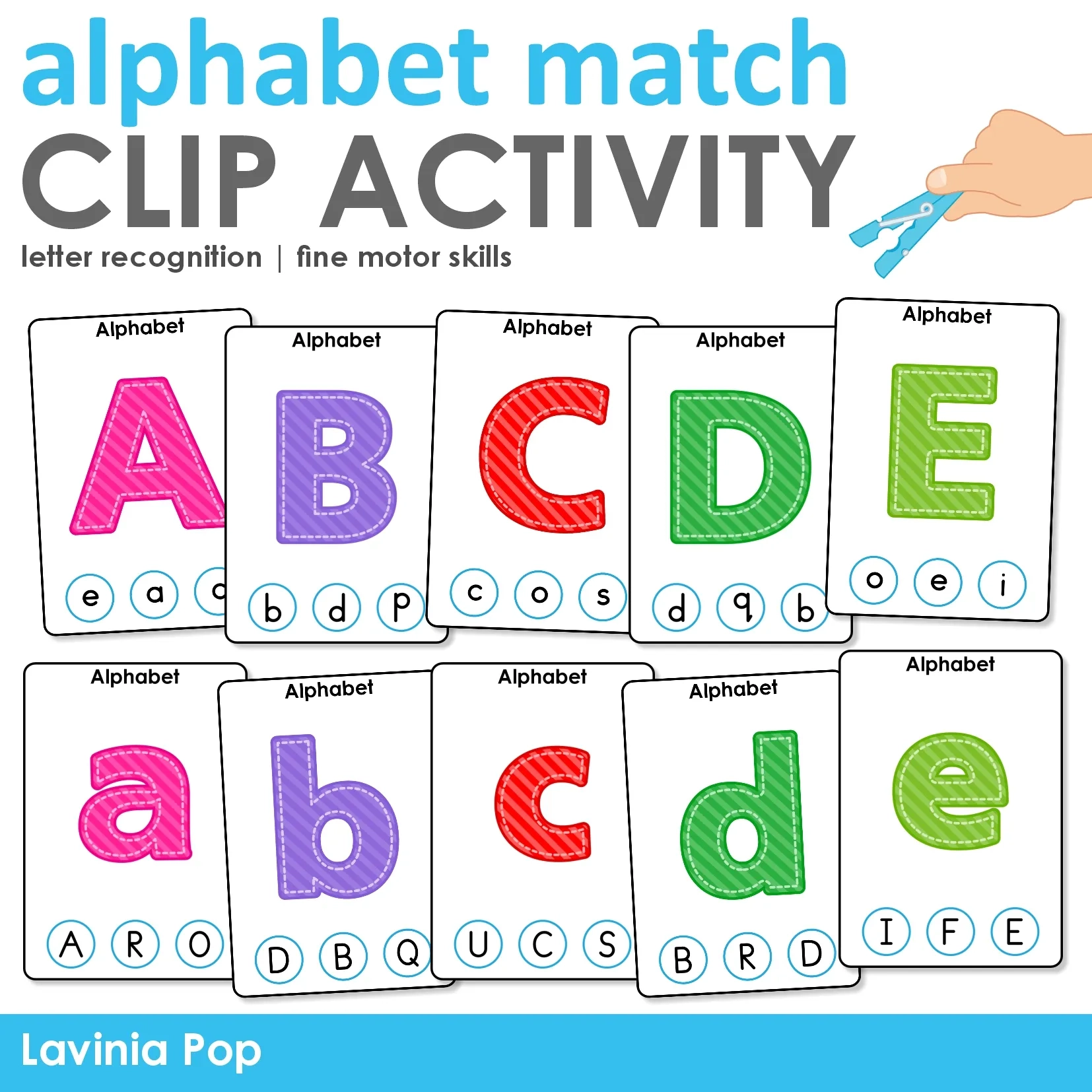 FREE Alphabet Matching Activity