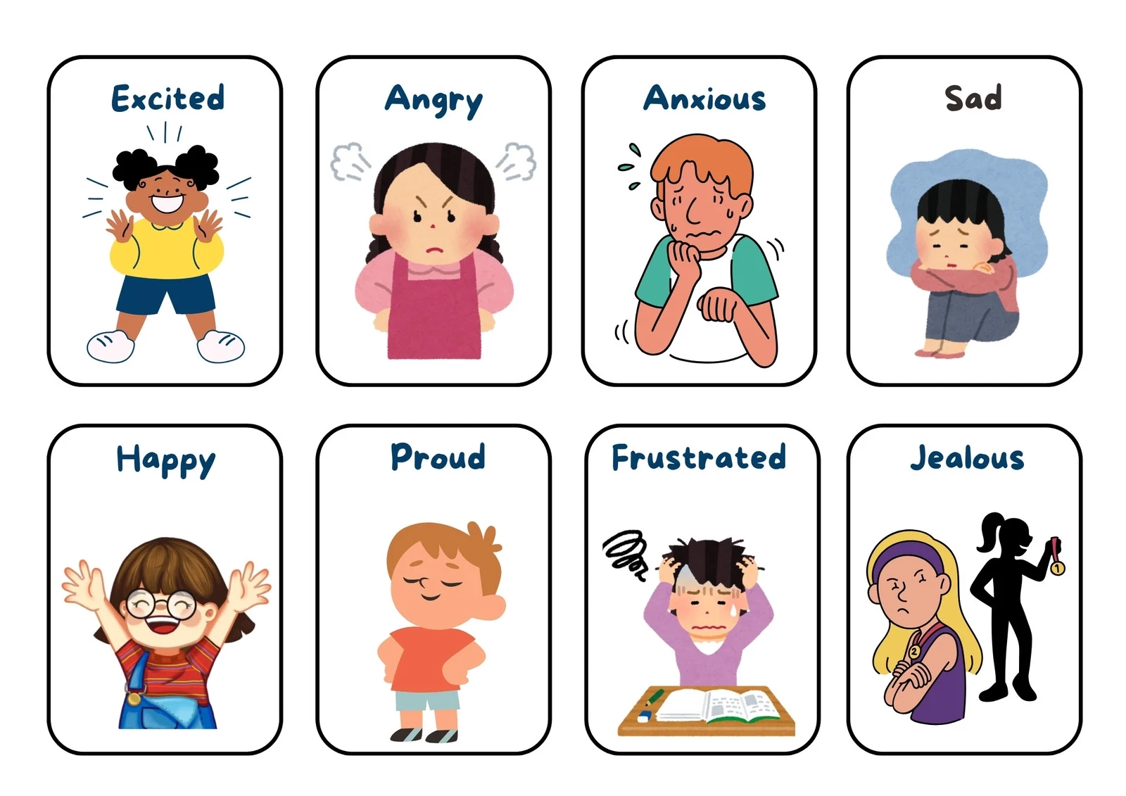 Free And Customizable Emotion Templates
