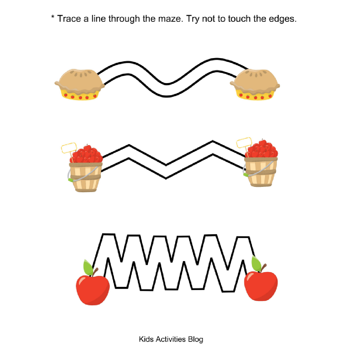 Free Apple Themed Worksheets For Preschool Kindergarten Kids Activities Blog