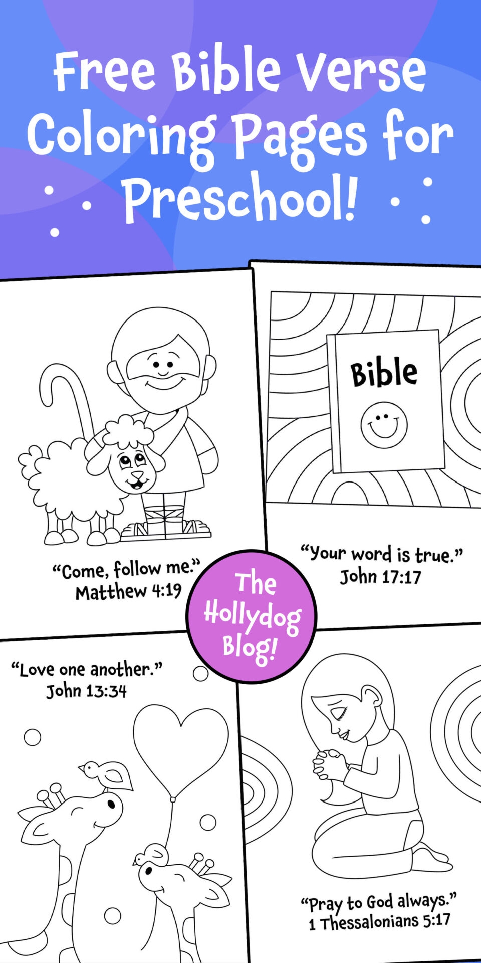 Free Bible Verse Coloring Pages For Sunday School The Hollydog Blog Free Bible Verse Coloring Pages For Sunday School The Hollydog Blog