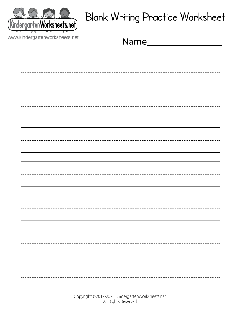 Free Blank Writing Worksheet For Preschool Download Free Blank Writing Worksheet For Preschool Png Images Free Worksheets On Clipart Library