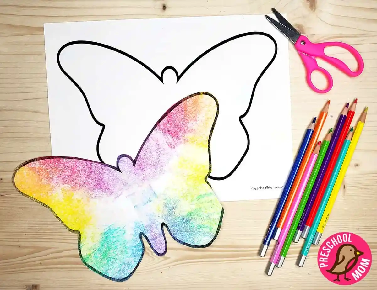 Free Butterfly Template For Preschool Preschool Mom