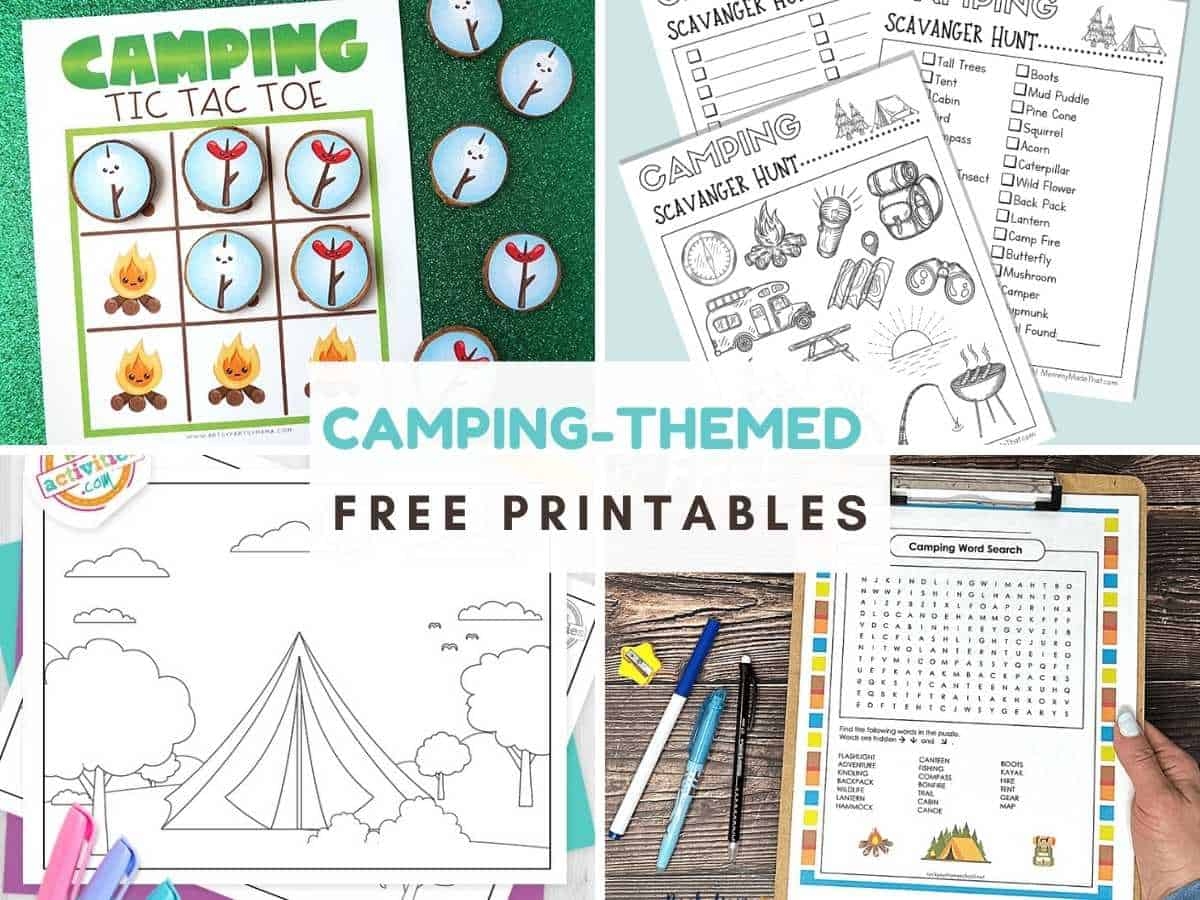 Free Camping Themed Printables For Kids The Ladybirds Adventures Free Camping Themed Printables For Kids The Ladybirds Adventures