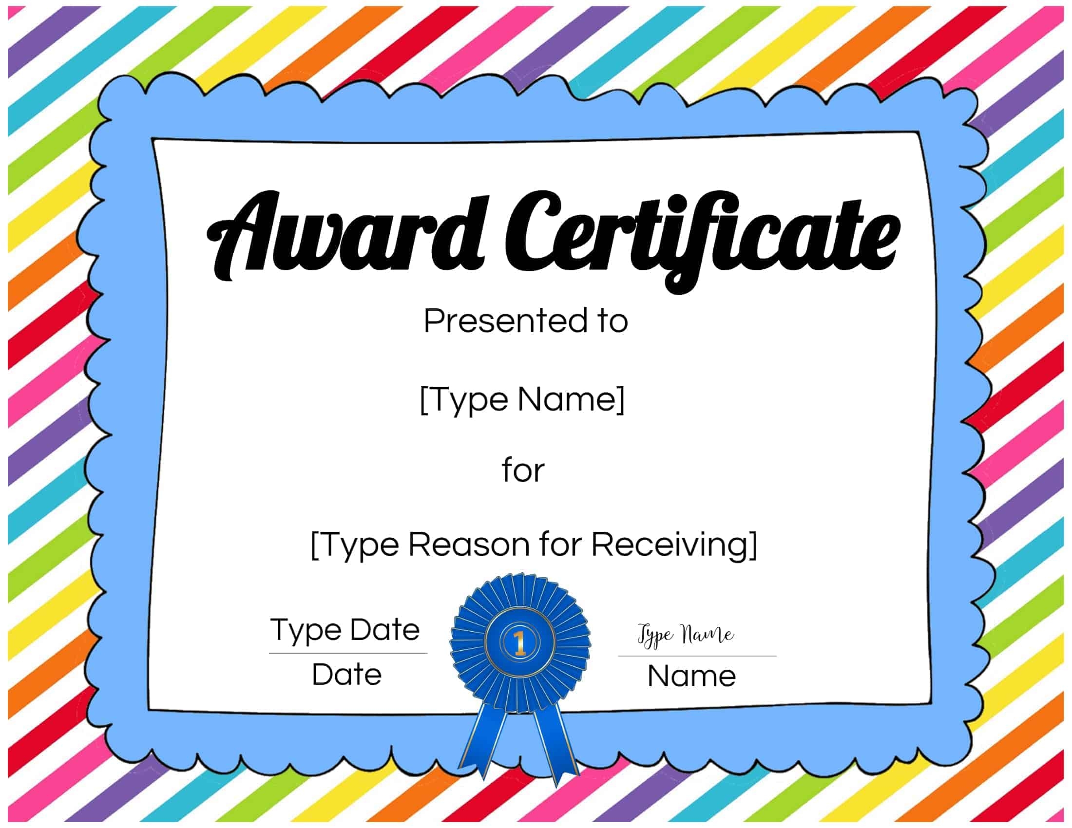 Free Certificates For Kids Customize Online amp Print At Home Worksheets Library