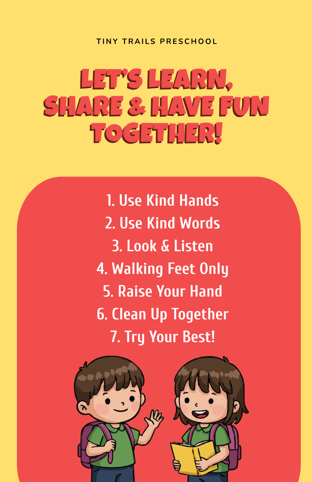 Free Classroom Rules Poster Templates Editable And Printable