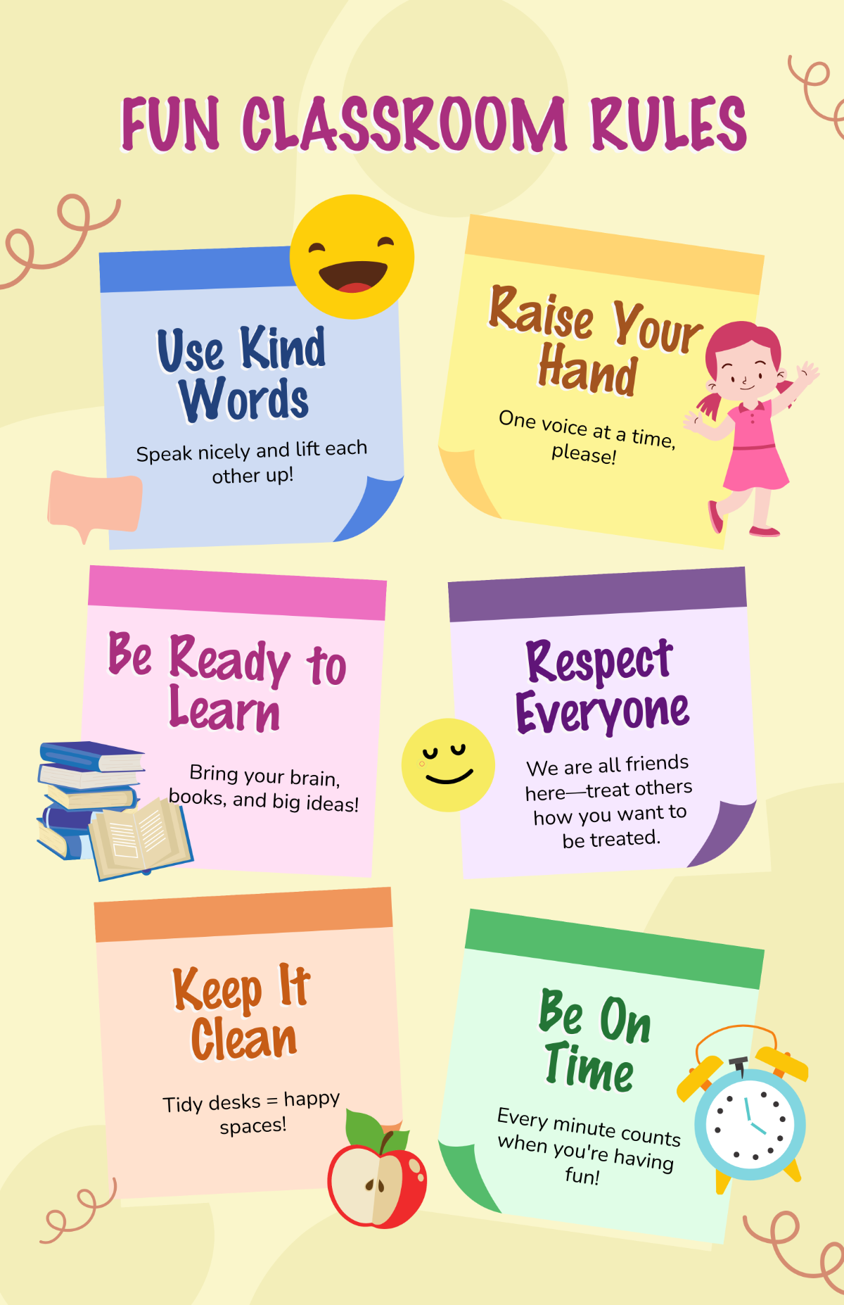 Free Colorful Fun Classroom Rules Poster Template To Edit Online Free Colorful Fun Classroom Rules Poster Template To Edit Online