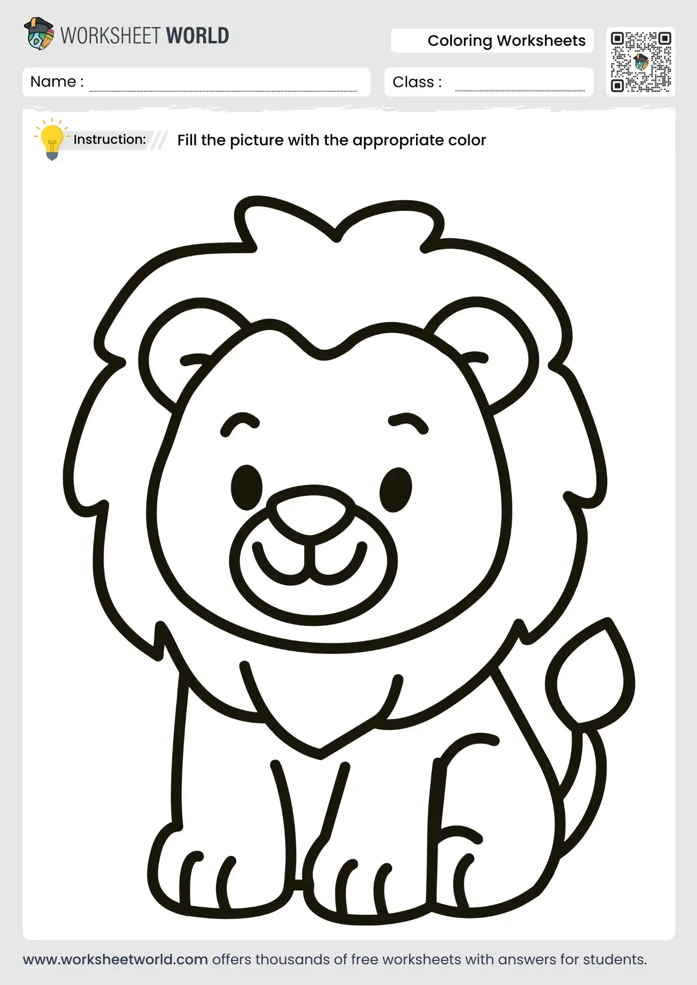 Free Coloring Worksheets For Kids Worksheet World