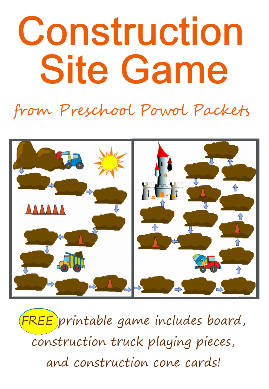 FREE Construction Theme Preschool Printables FREE Construction Theme Preschool Printables