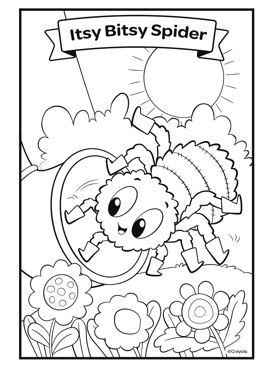 Free Crayola Nursery Rhyme Coloring Pages For Kids