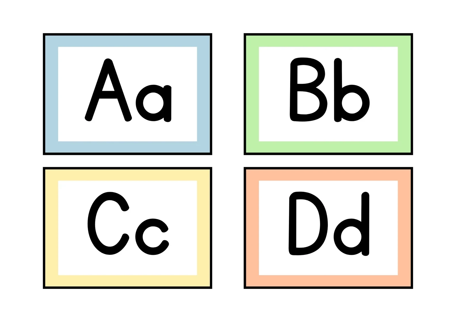 Free Customizable Alphabet Flashcard Templates Canva