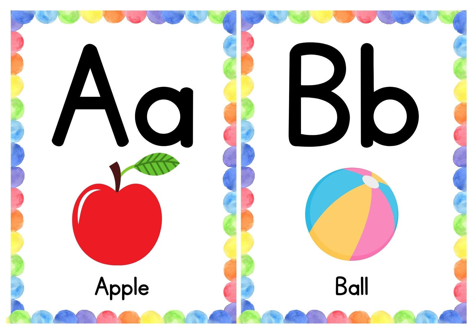 Free Customizable Alphabet Flashcard Templates Worksheets Library