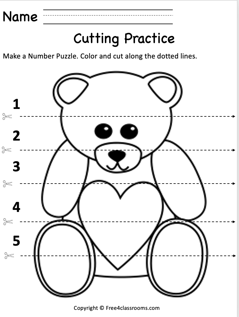Free Cutting Practice Worksheet Fine Motor Skills Printable Free Cutting Practice Worksheet Fine Motor Skills Printable
