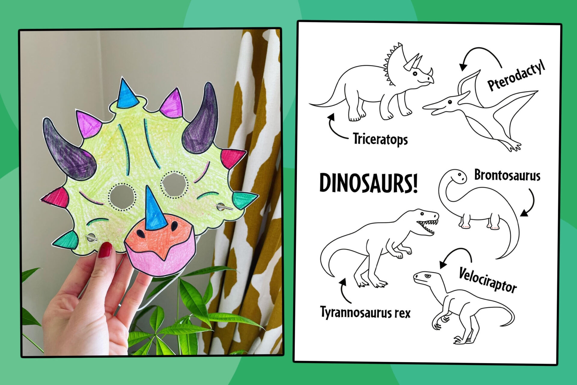 Free Dinosaur Printables For Preschool Fun Easy Learning Activities The Hollydog Blog