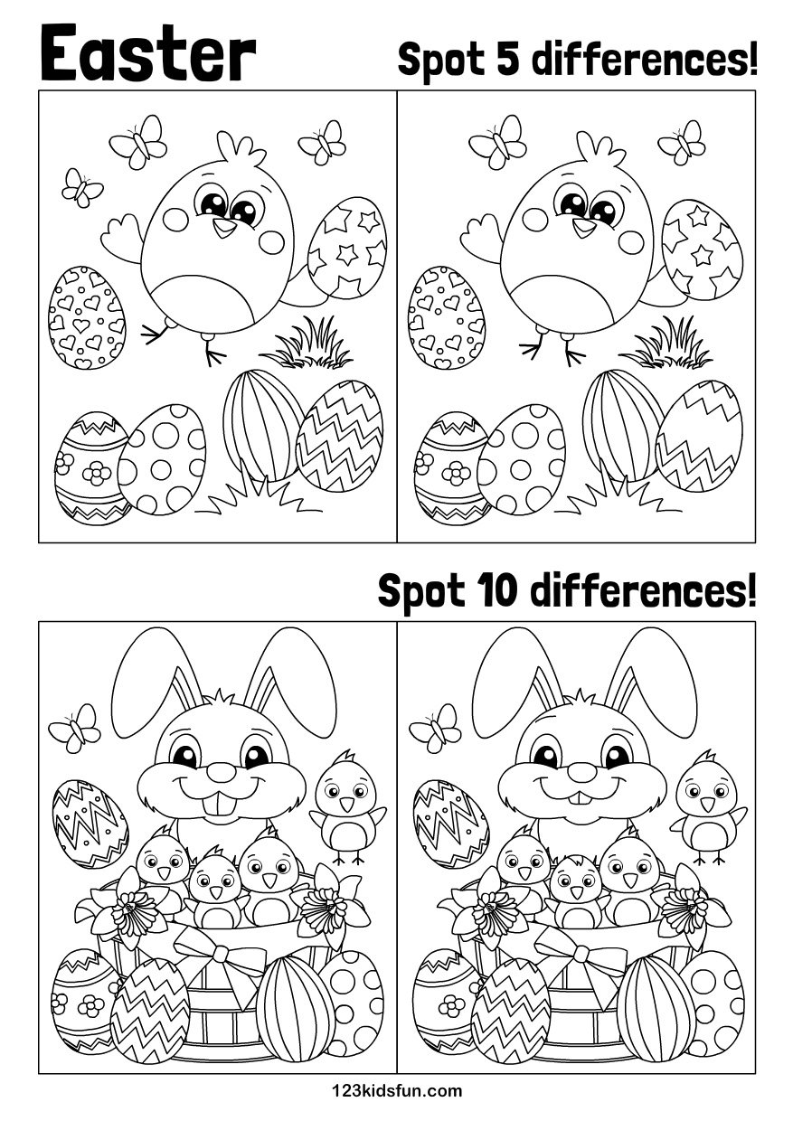 Free Easter Printables For Kids Worksheets Crafts Games