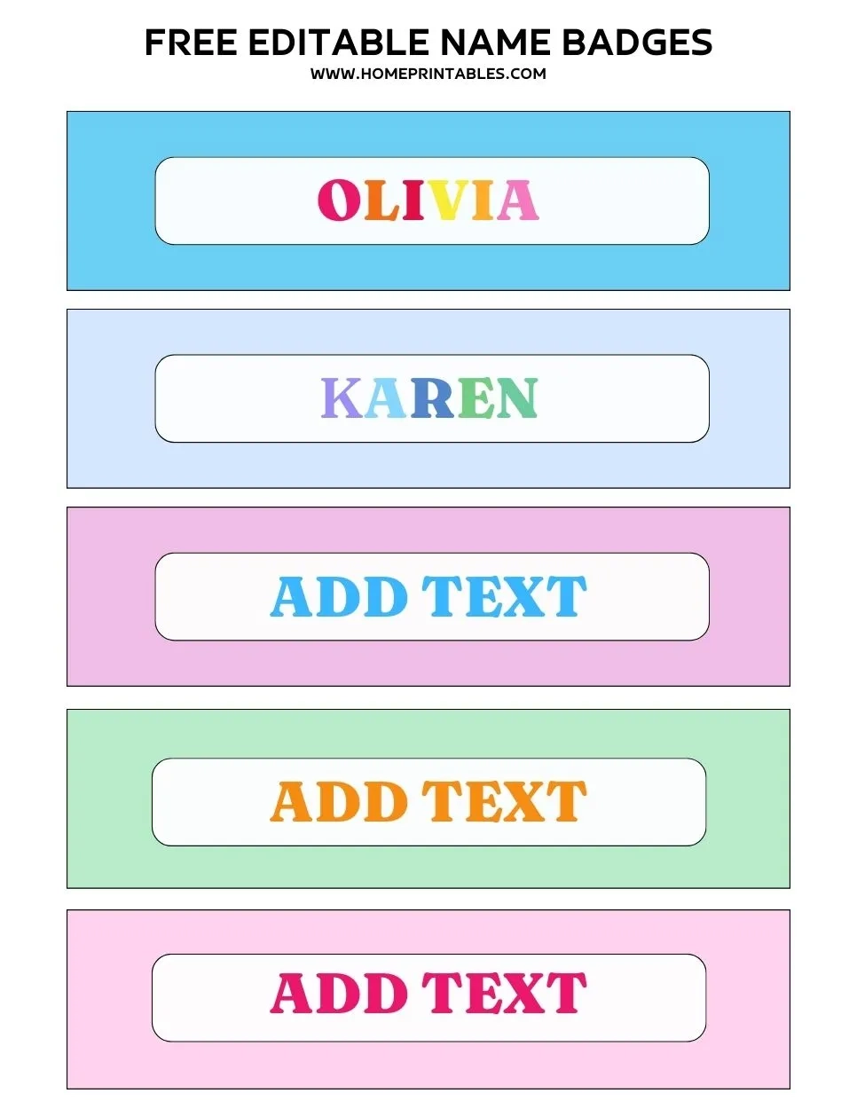 Free Editable Name Tags Printable 100 Name Label Templates Free Editable Name Tags Printable 100 Name Label Templates