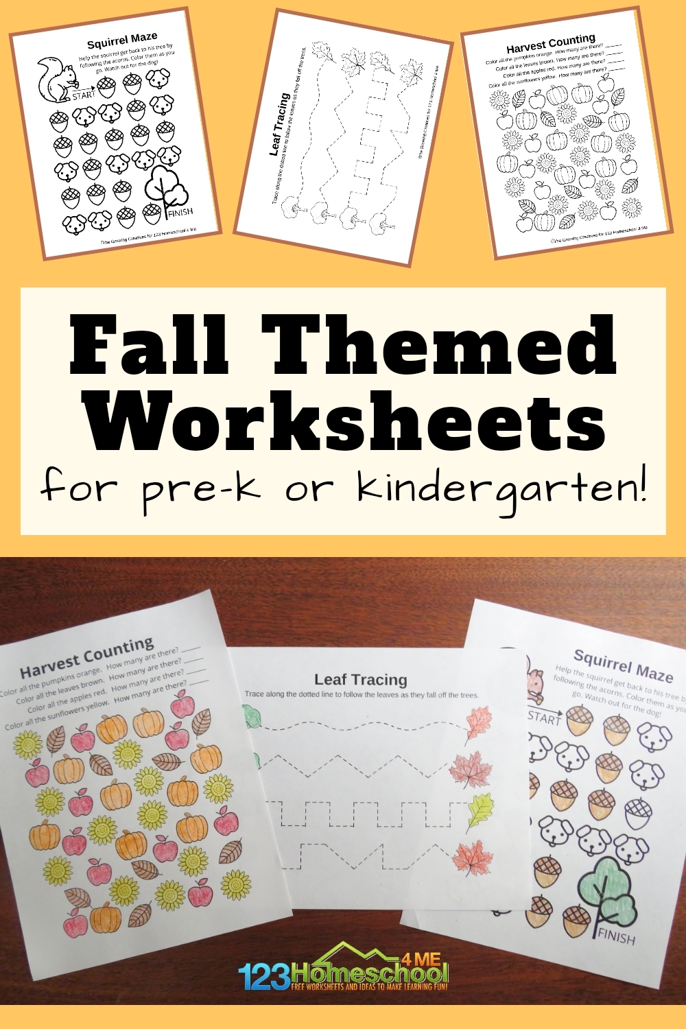 FREE Fall Worksheets For Preschoolers FREE Fall Worksheets For Preschoolers