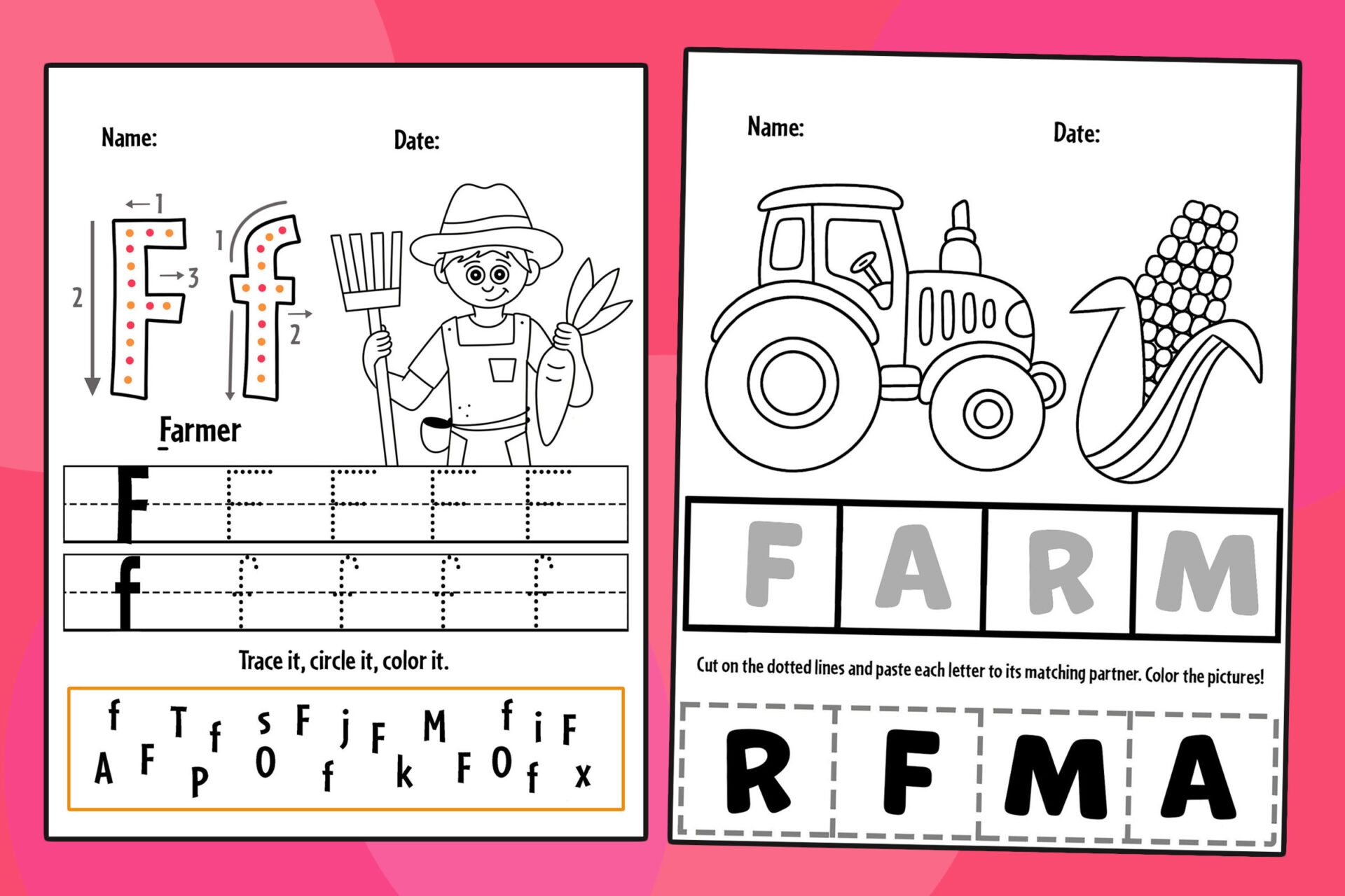 Free Farm Worksheets For Preschool The Hollydog Blog Free Farm Worksheets For Preschool The Hollydog Blog