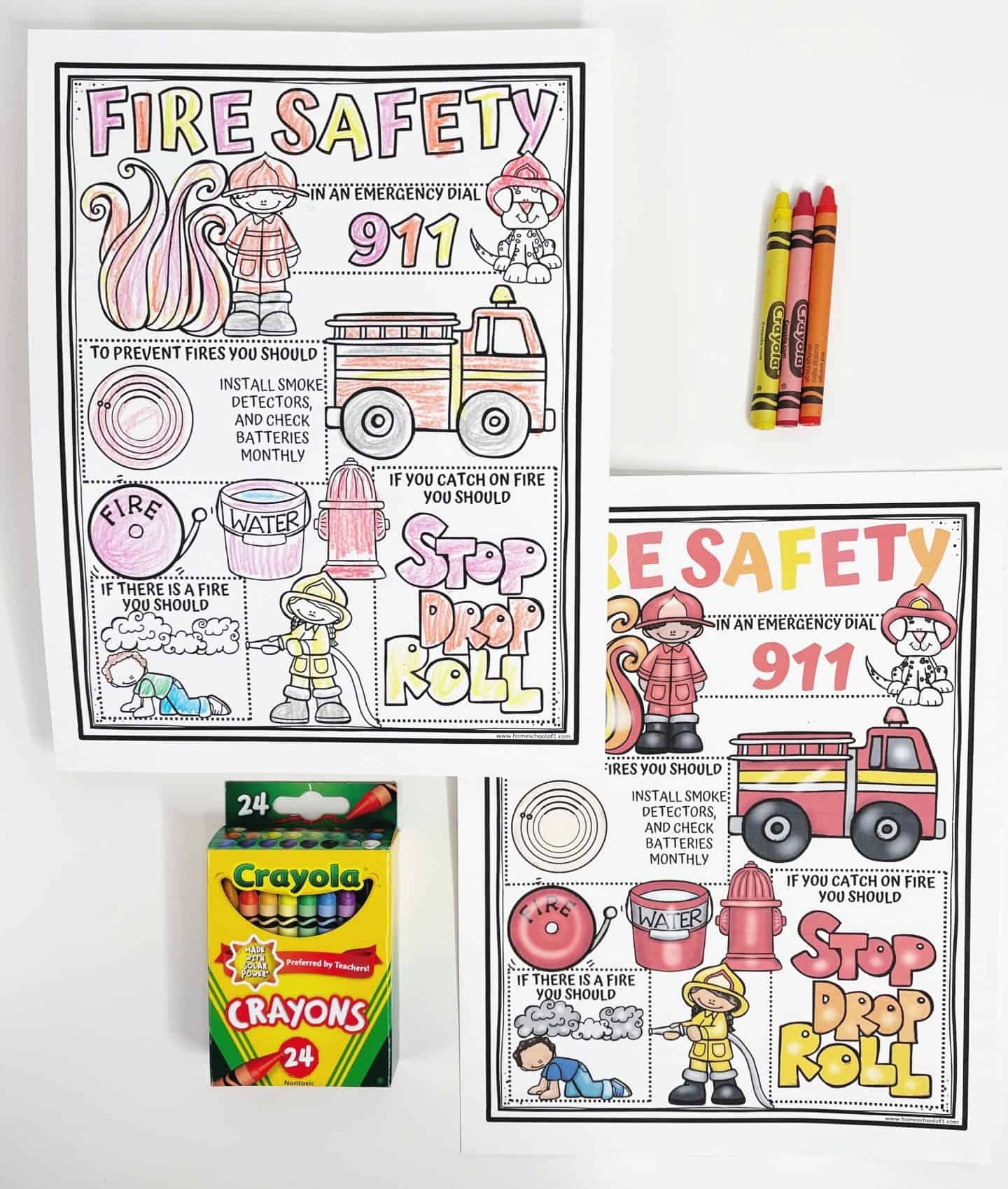 Free Fire Safety Worksheets For Kids Printable PDF 