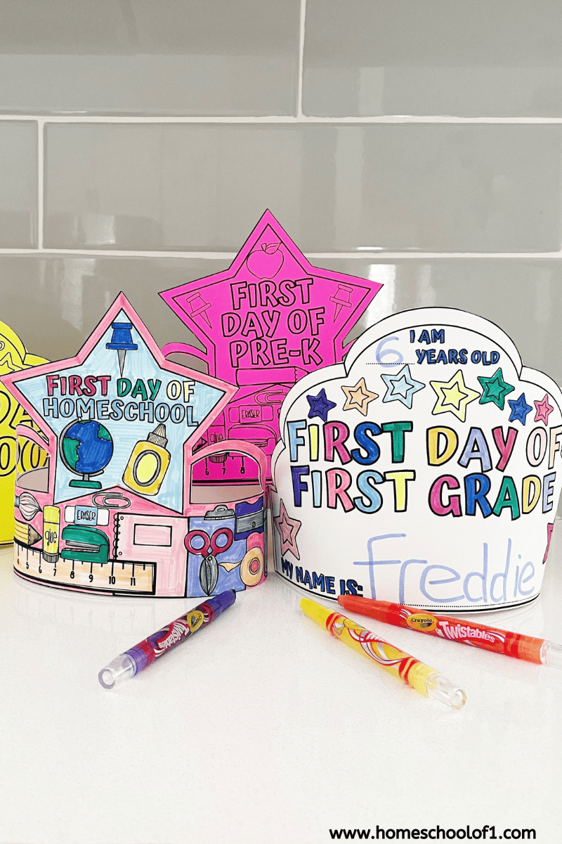 Free First Day Of School Crown Printable Headband Template Free First Day Of School Crown Printable Headband Template