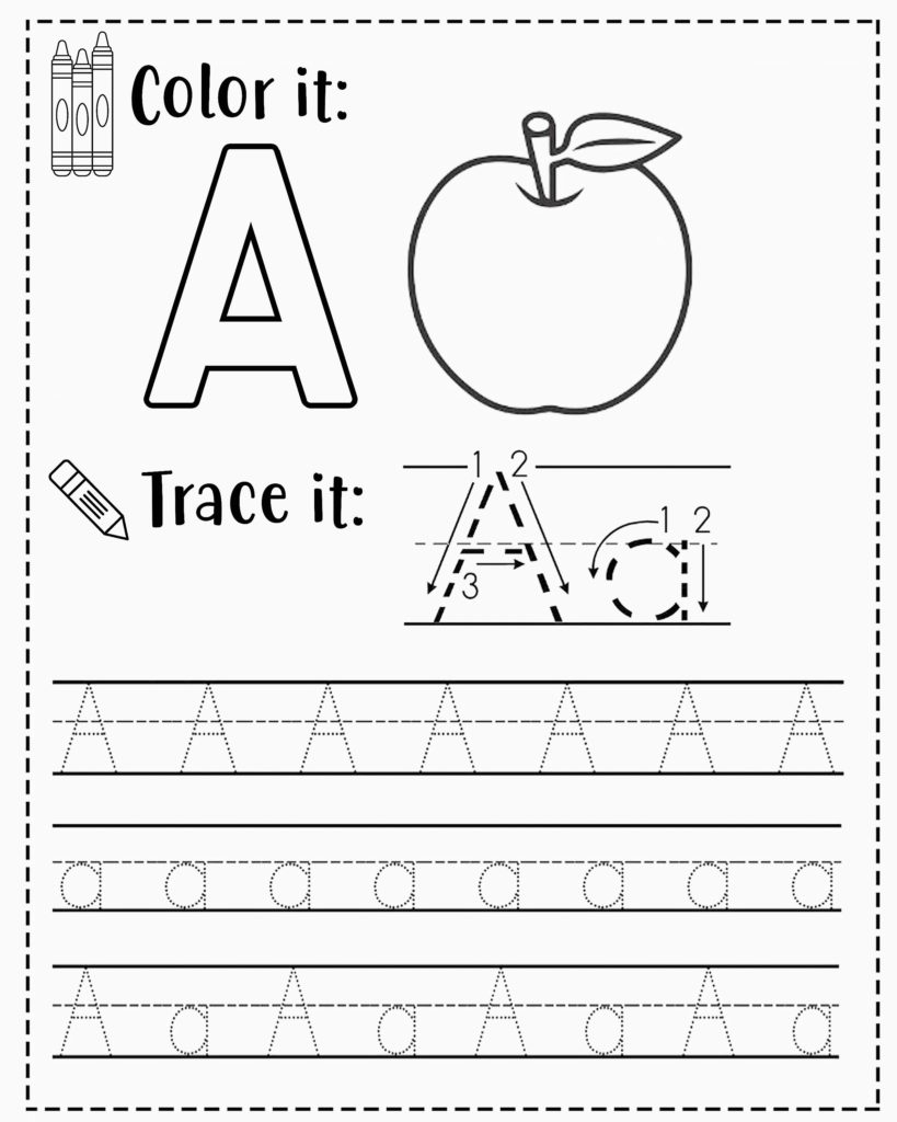 FREE Free Printable Preschool Worksheets Tracing Letters Worksheets Library