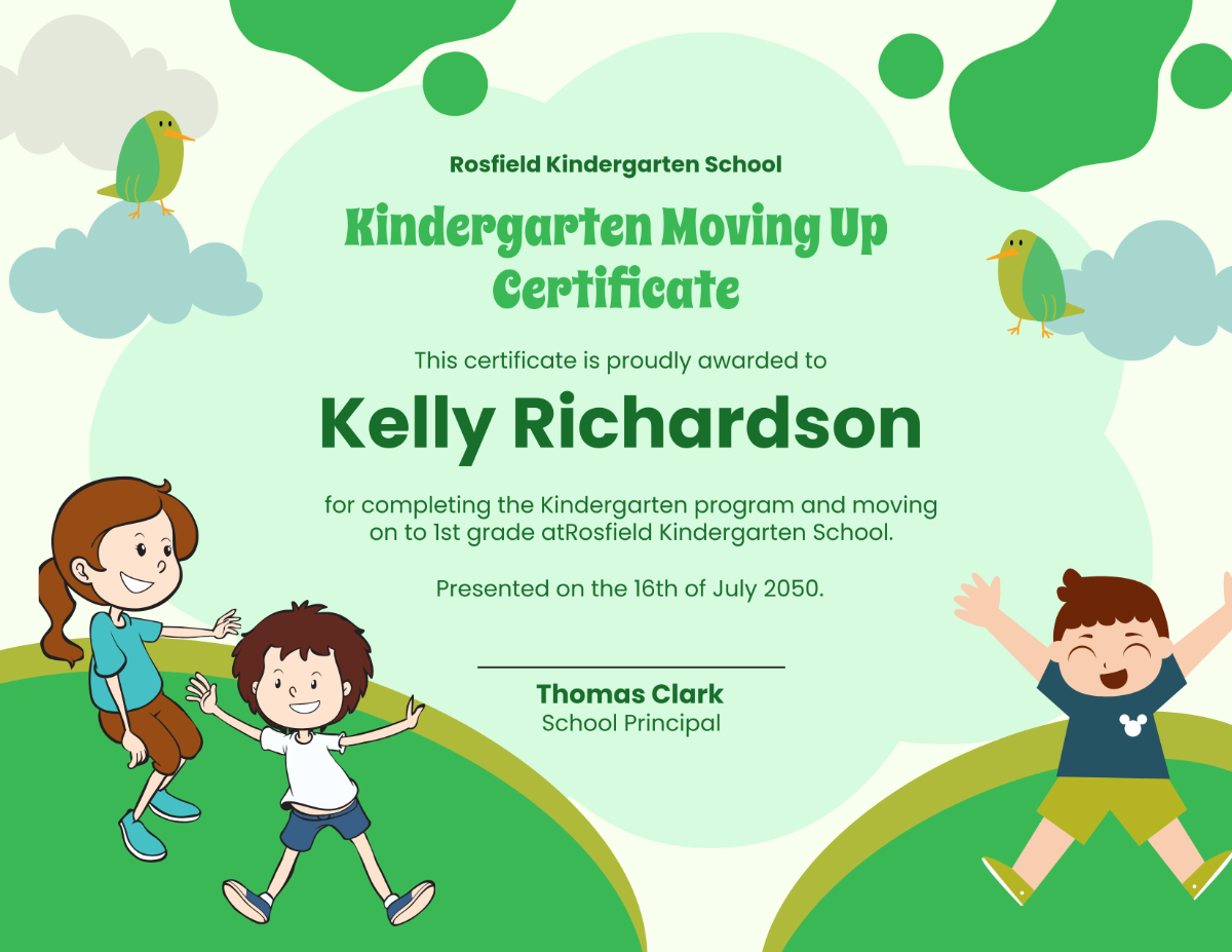 Free Kindergarten Moving Up Certificate Template To Edit Online Free Kindergarten Moving Up Certificate Template To Edit Online