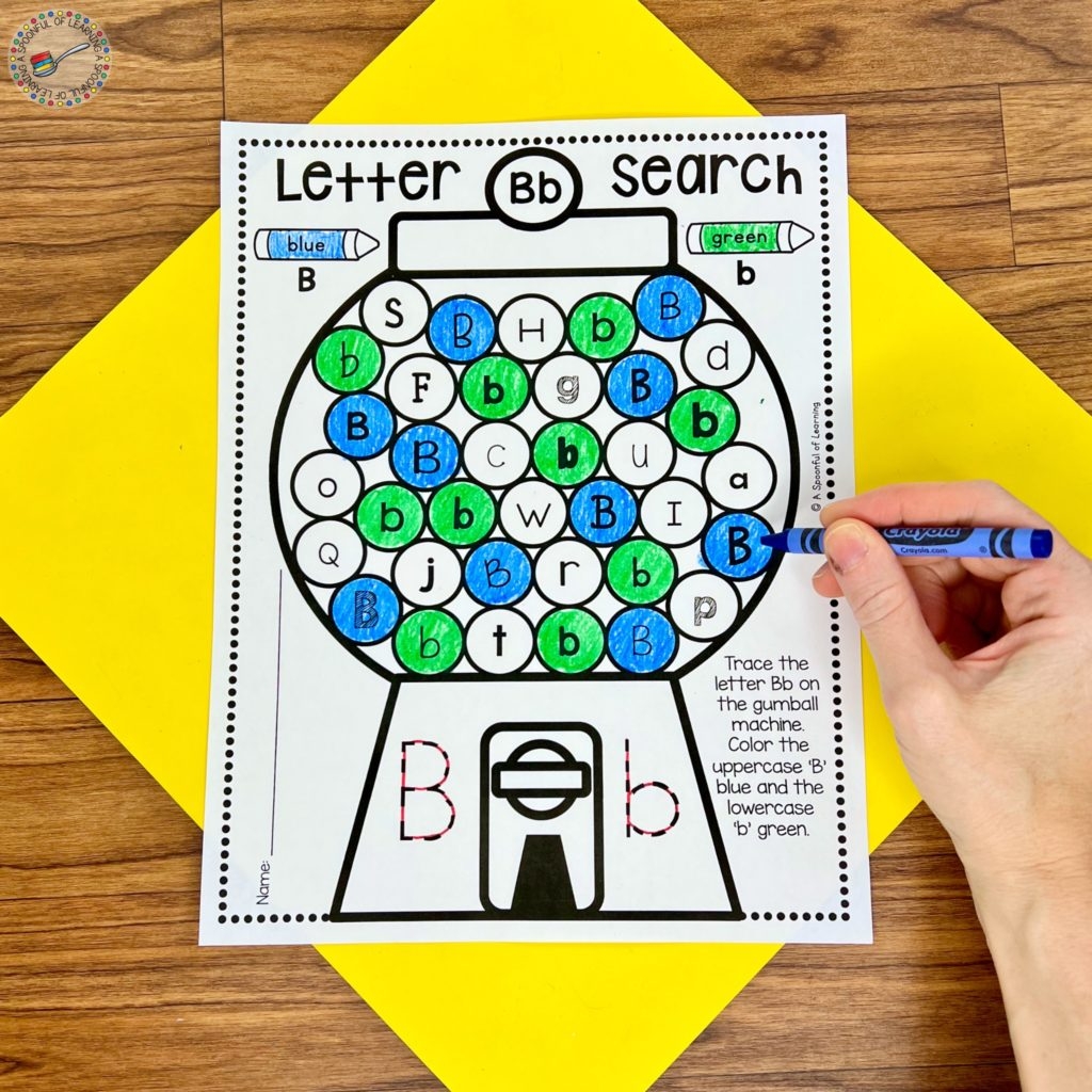 Free Letter B Printables For Kindergarten A Spoonful Of Learning