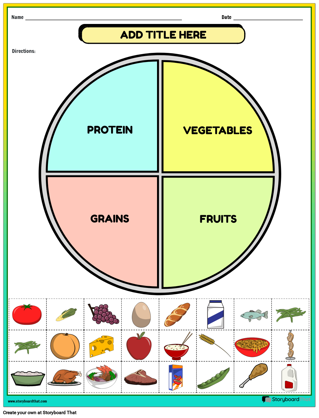 Free Nutrition Worksheets Food Groups And Healthy Eating