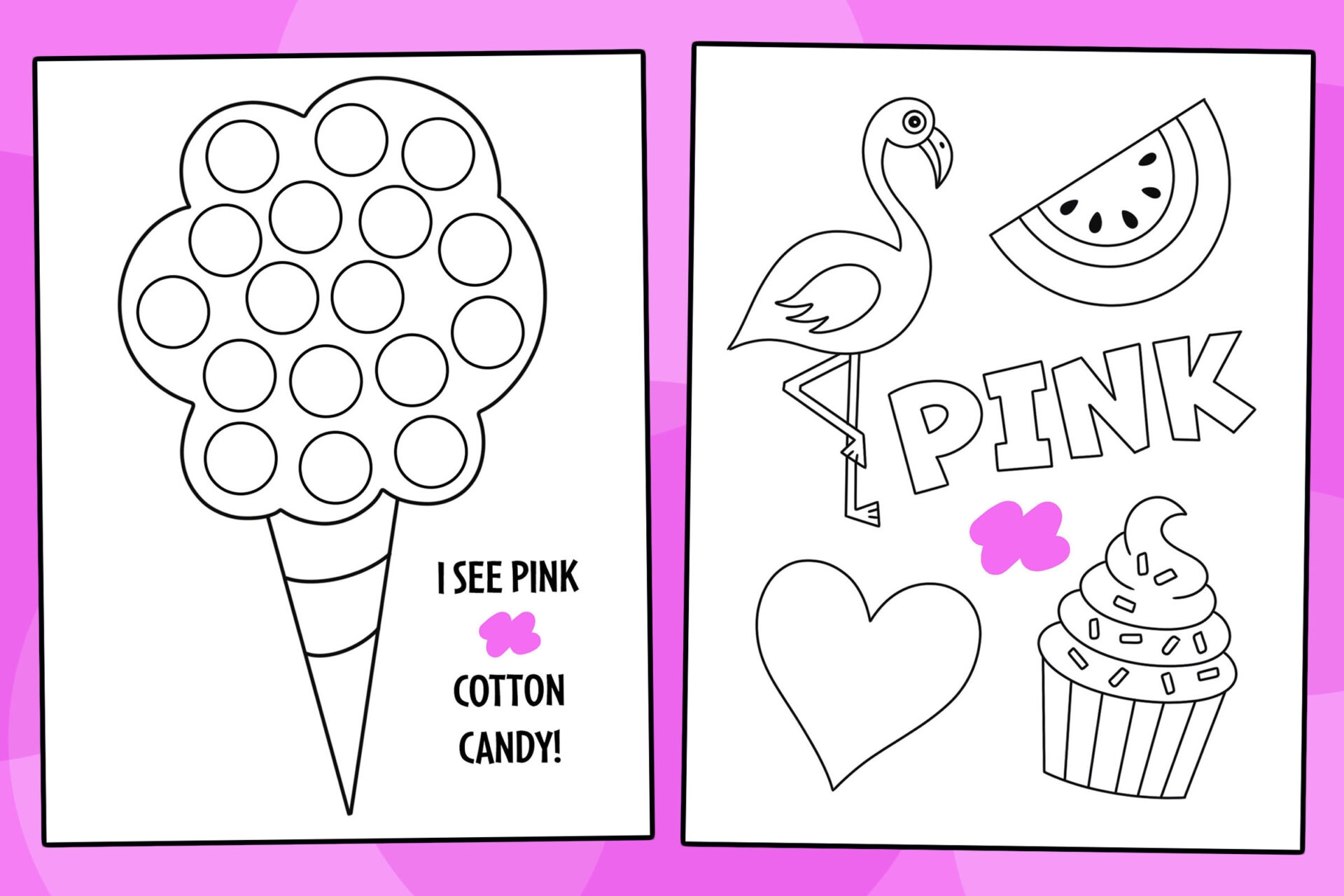 Free Pink Color Activities And Worksheets For Preschool The Hollydog Blog