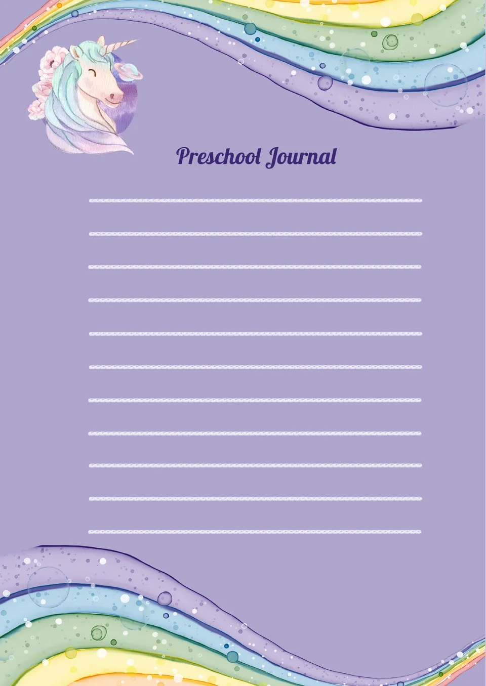 Free Preschool Journal Template For Google Docs