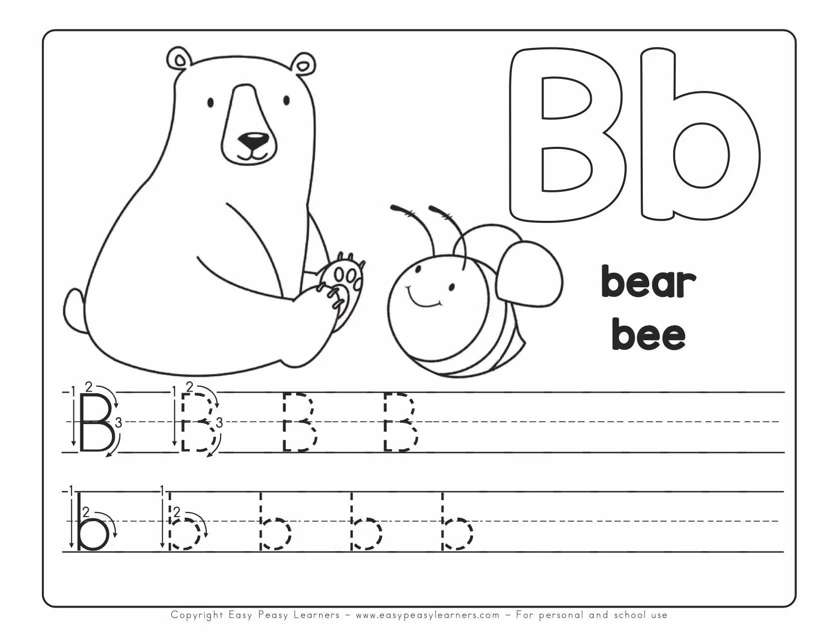 Free Printable Alphabet Book Alphabet Worksheets For Pre K And K Easy Peasy Learners