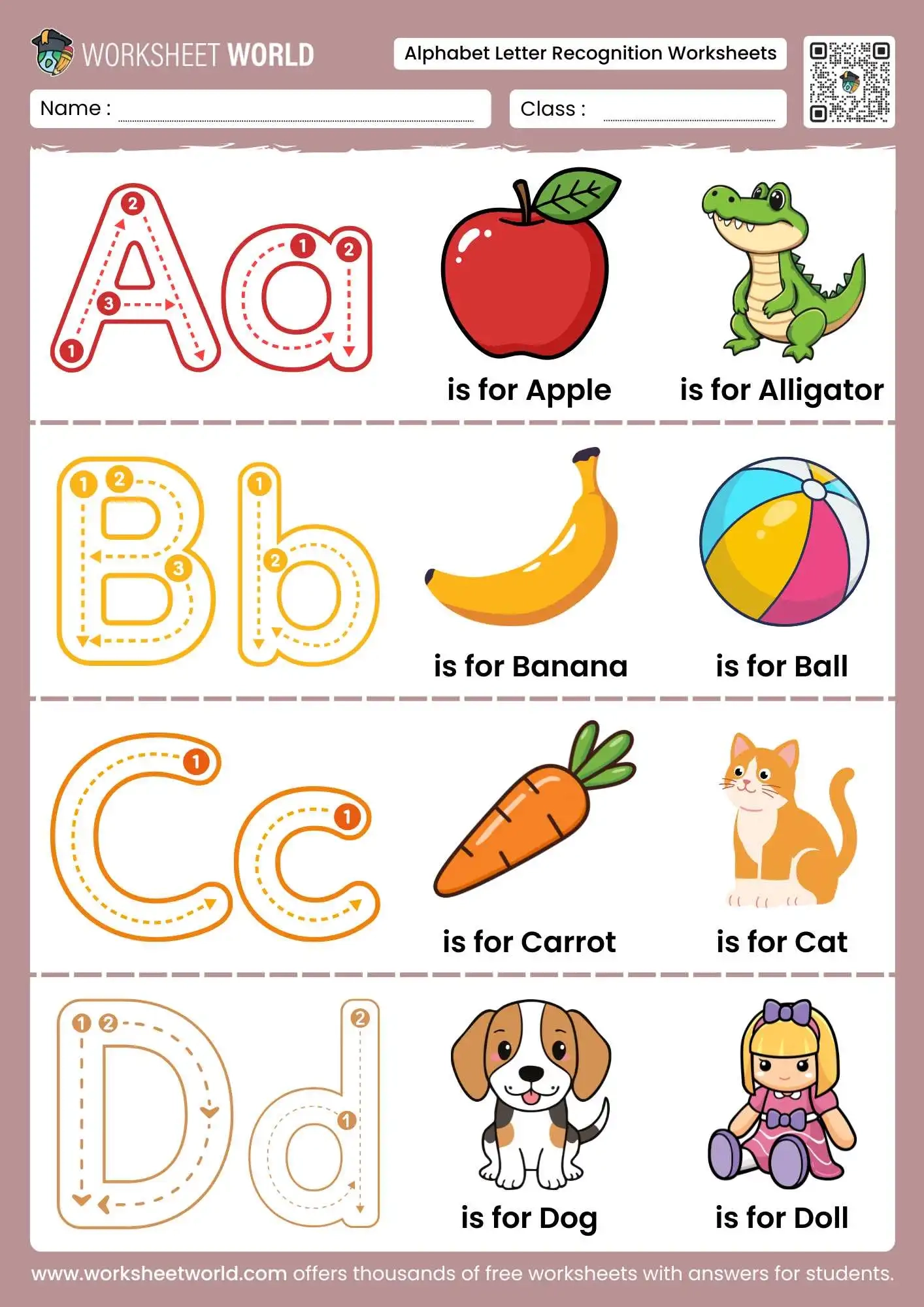 Free Printable Alphabet Letter Recognition Worksheets Worksheet World Free Printable Alphabet Letter Recognition Worksheets Worksheet World
