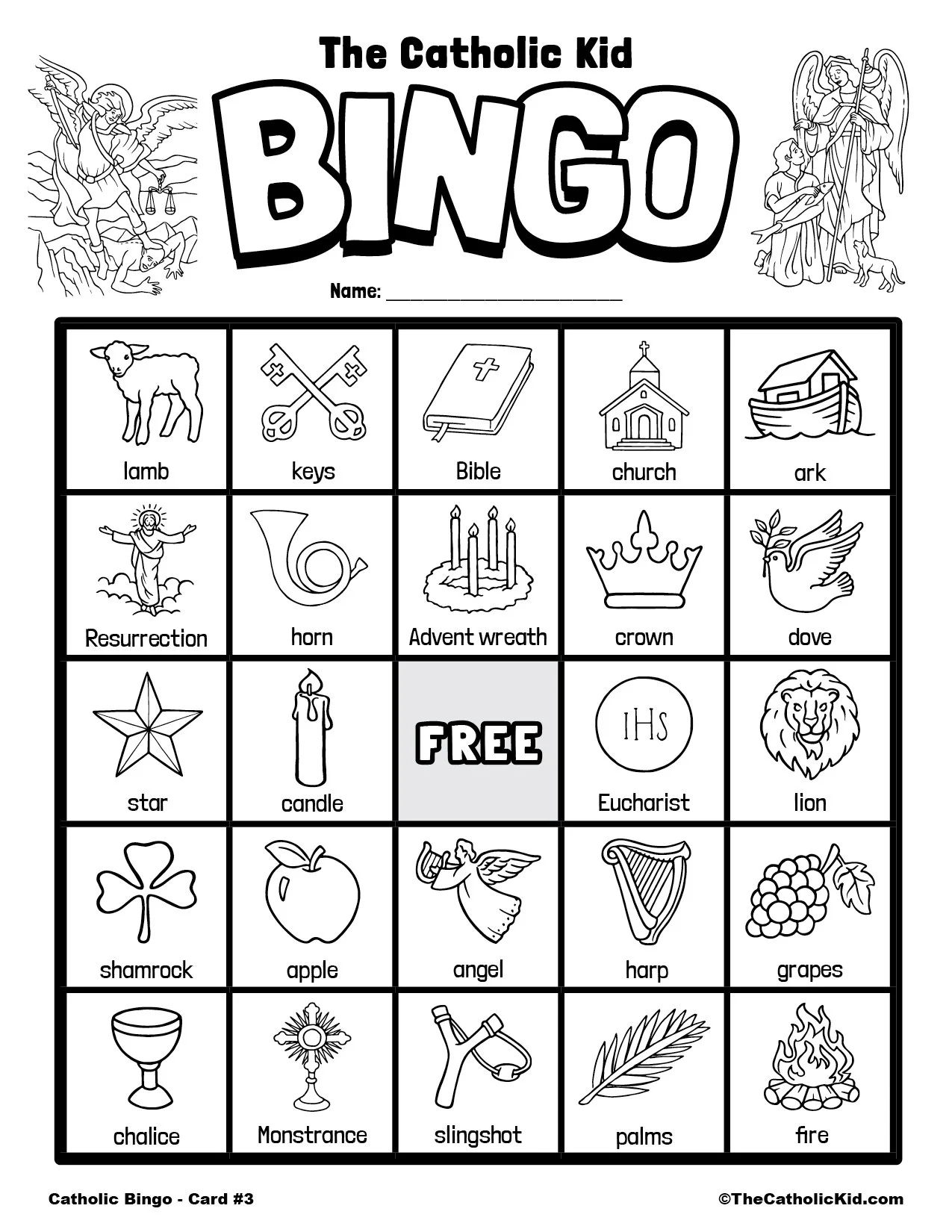 Free Printable Catholic Bingo Game Cards TheCatholicKid Free Printable Catholic Bingo Game Cards TheCatholicKid