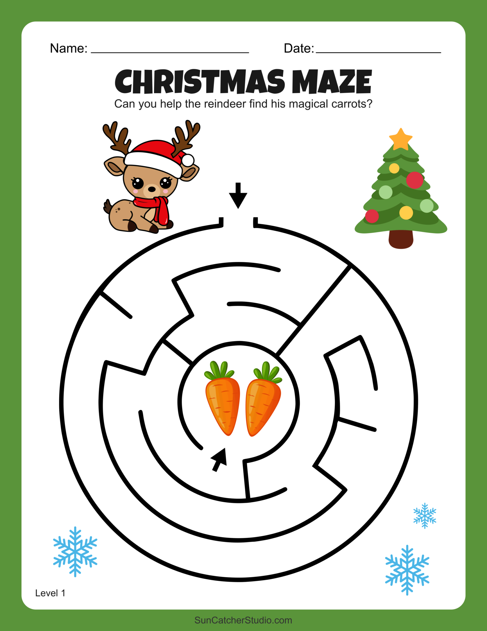 Free Printable Christmas Maze Worksheets And Puzzles Free Printables Lettering SVG Files Tools Apps
