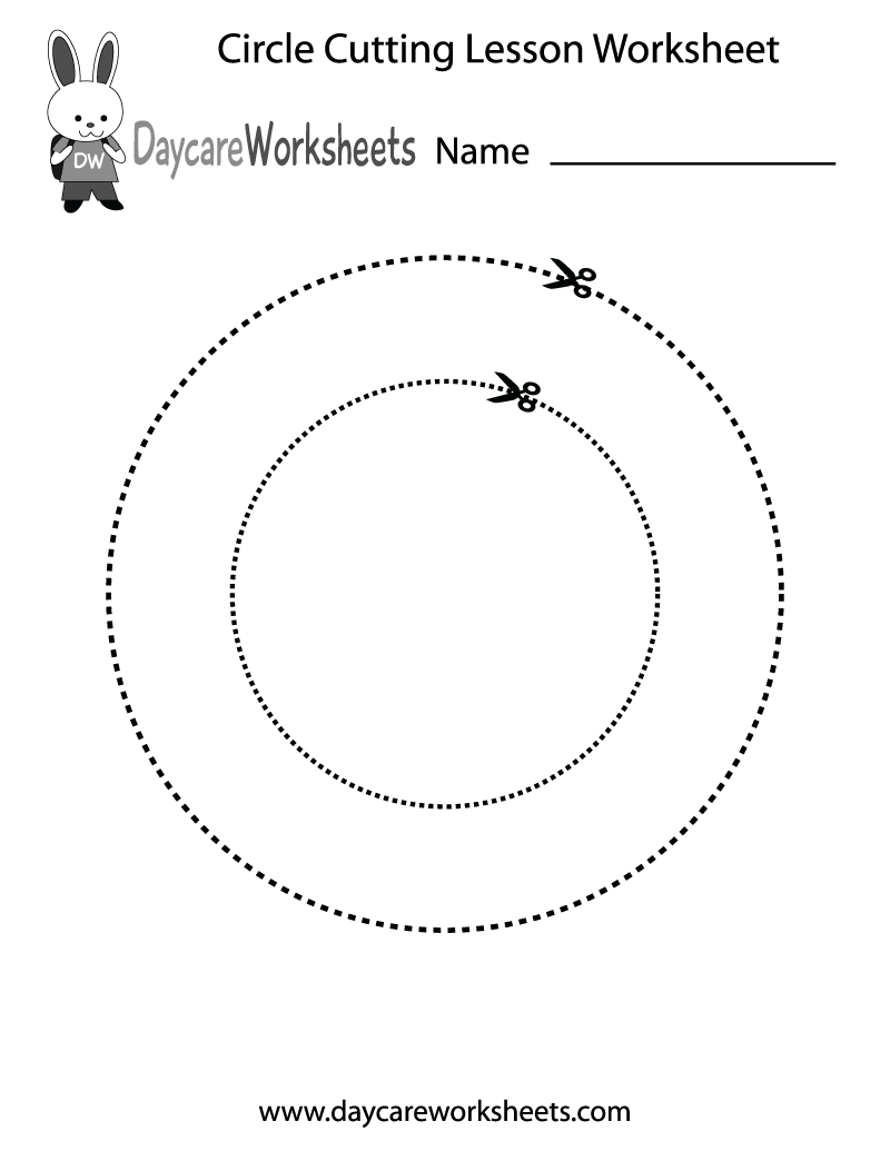Free Printable Circle Cutting Lesson Worksheet For Preschool Free Printable Circle Cutting Lesson Worksheet For Preschool