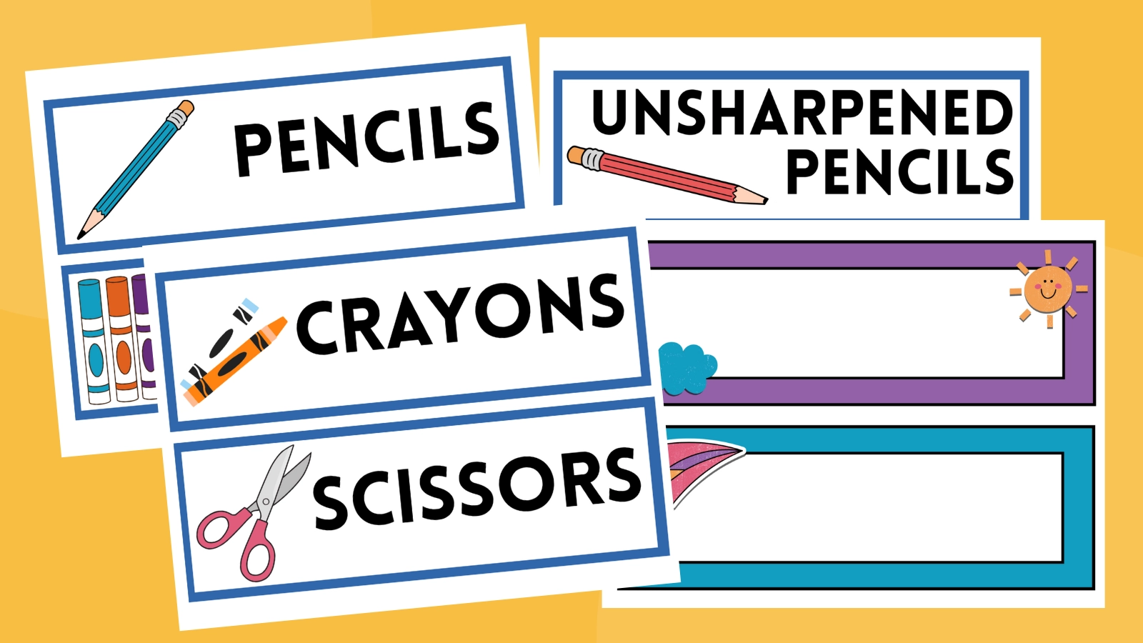 Free Printable Classroom Labels To Organize Your Classroom