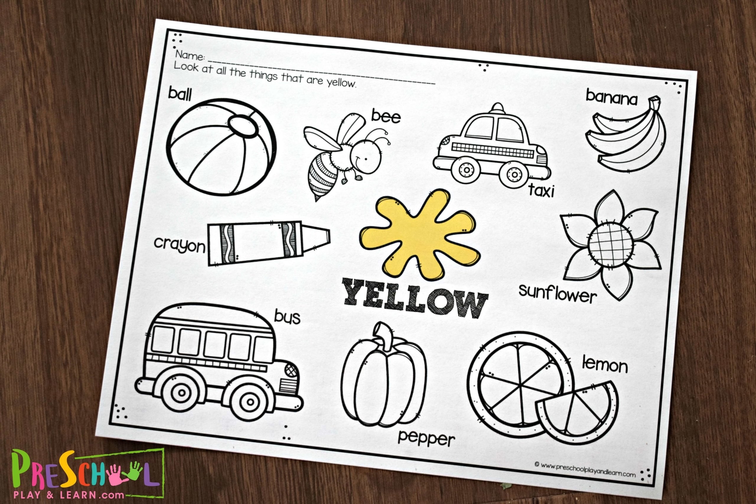 FREE Printable Color Worksheets For Kids Worksheets Library