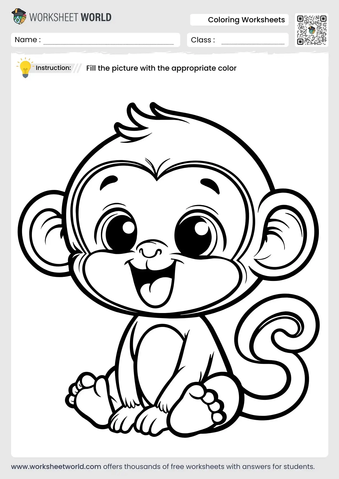 Free Printable Coloring Worksheets Worksheet World